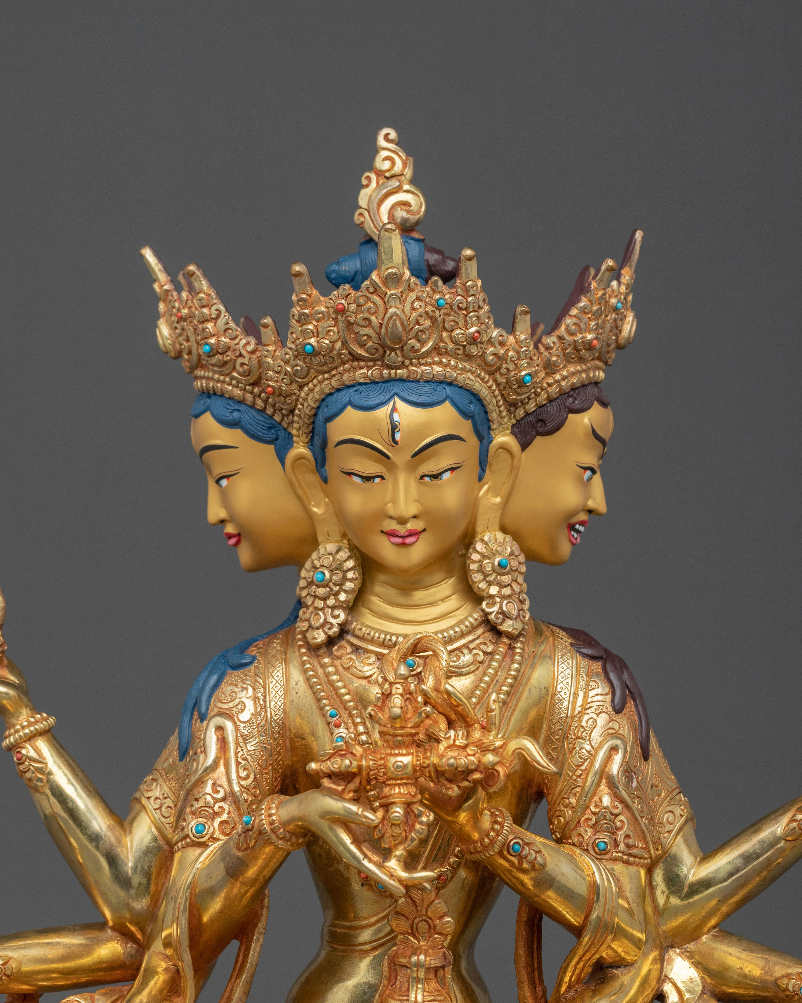 Tibetan Goddess Namgyalma Statue | Longevity Deity