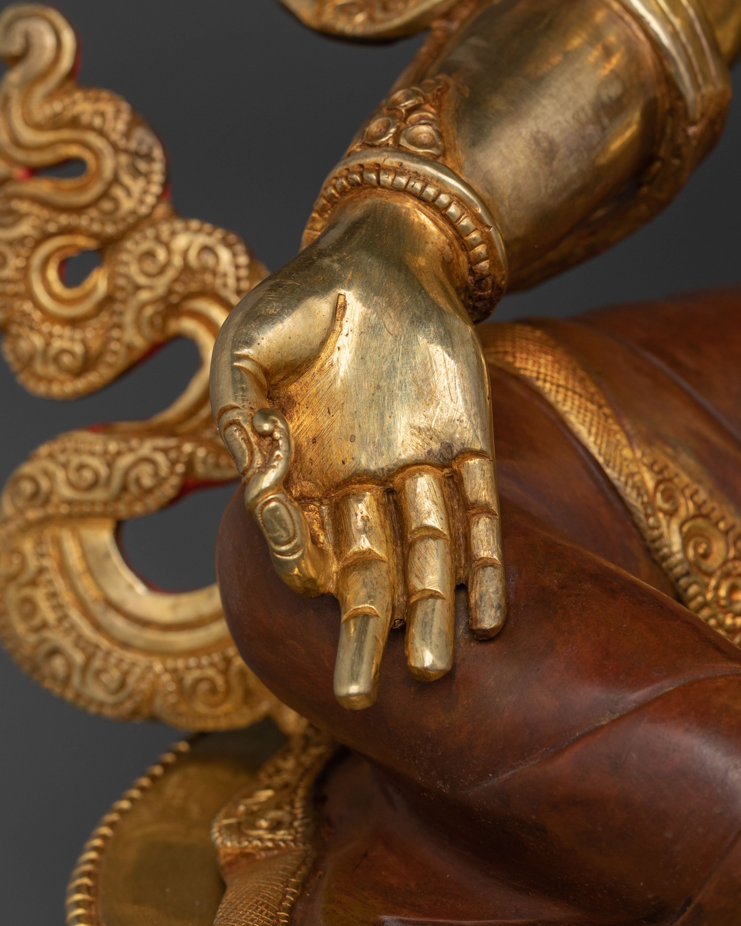 Green Tara Sculpture | Tibetan Buddhist Goddess