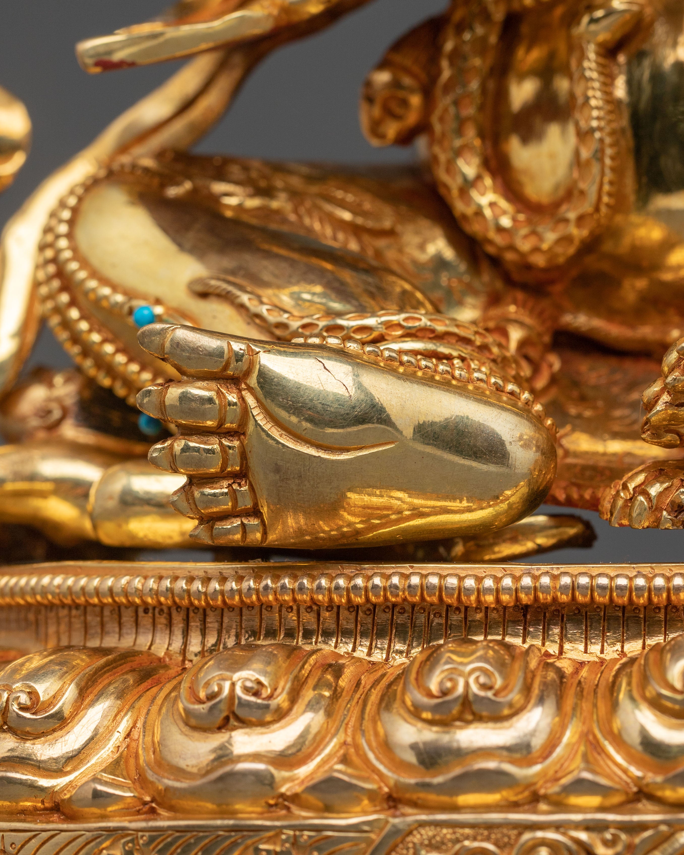 Chaturbhuja Mahakala Statue | Tibetan Buddhist Protector