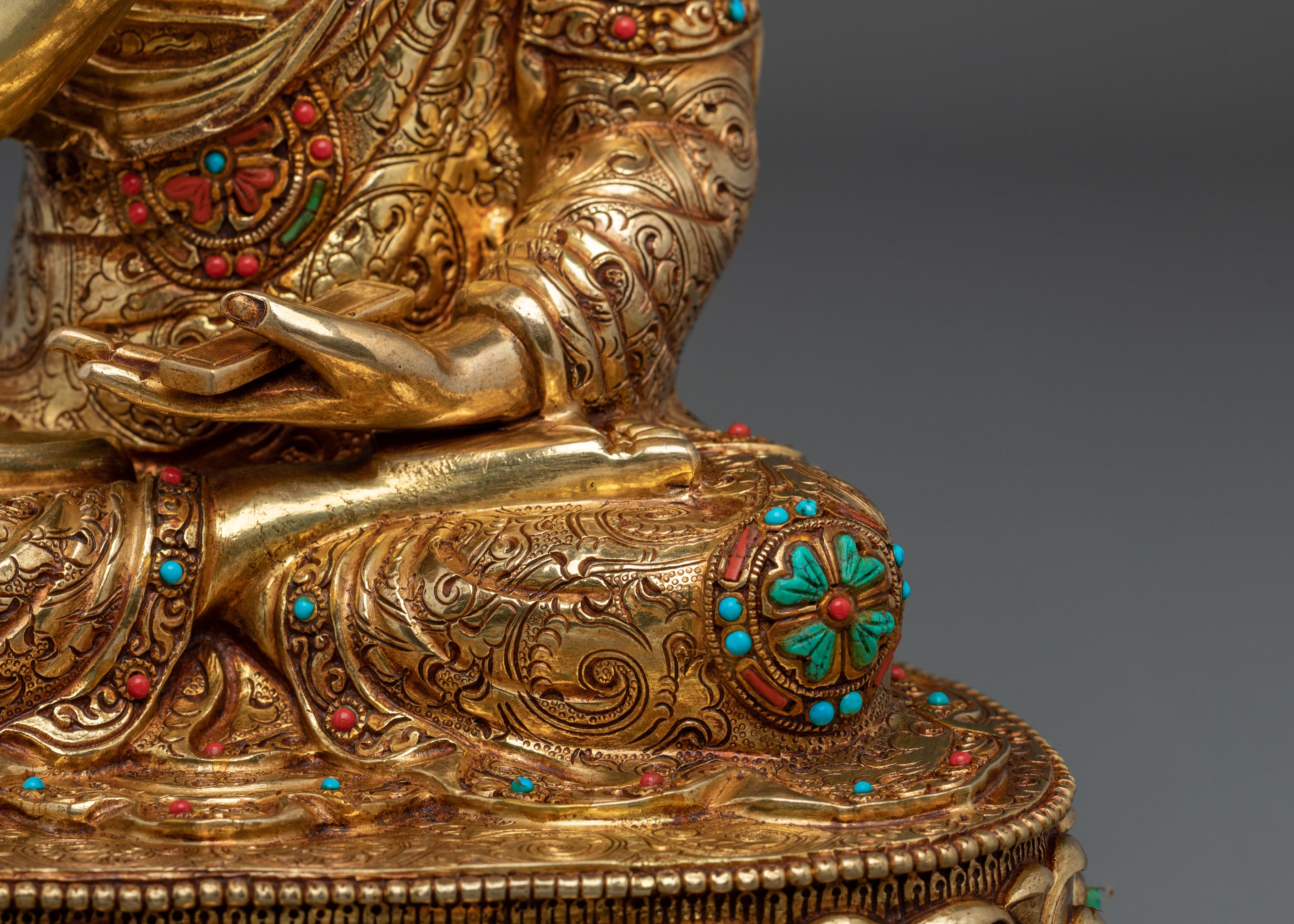 Disciples of Tsongkhapa Sacred Statue | Guardians of the Gelug Lineage