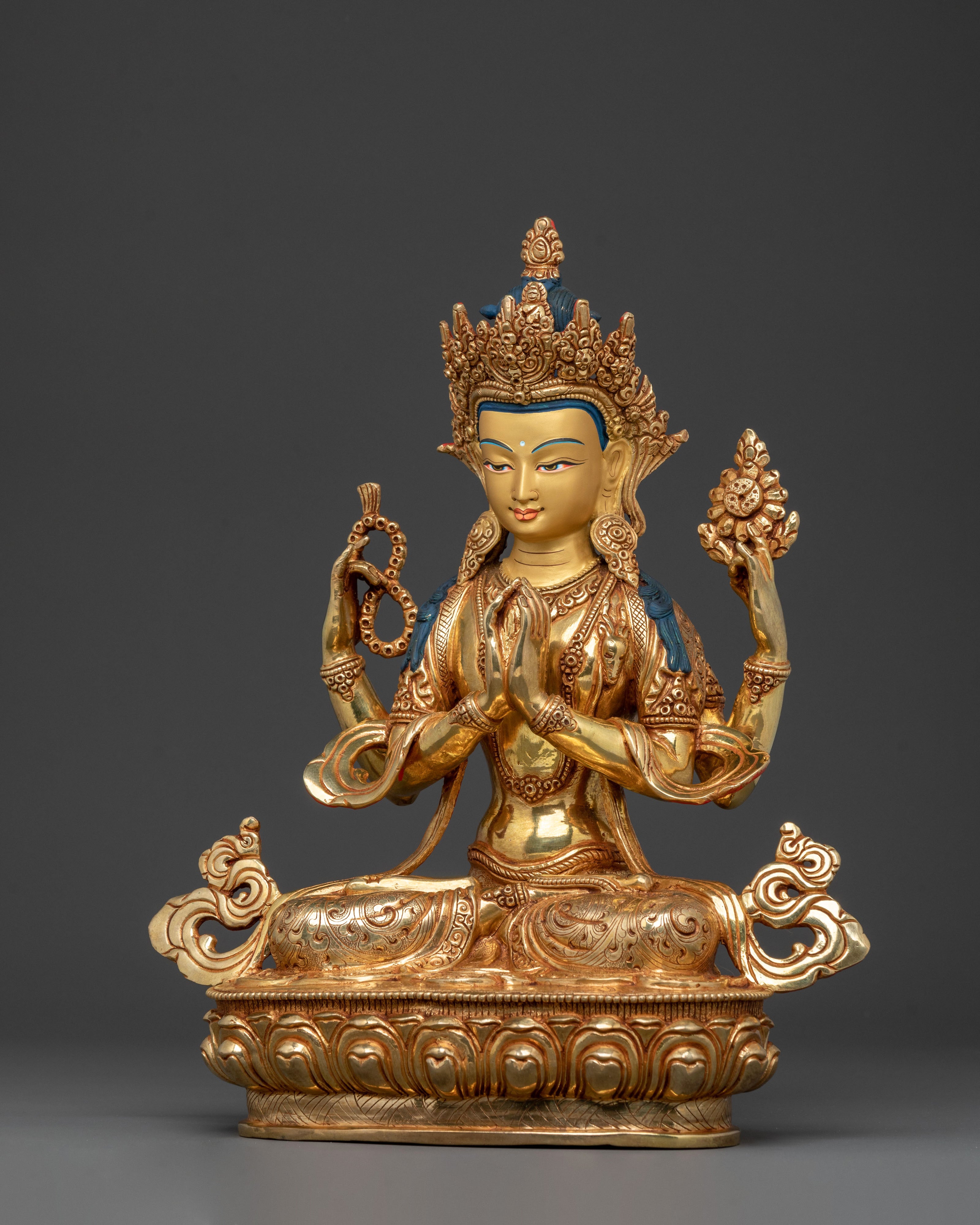 Handcrafted Chenrezig Statue | Home Decor