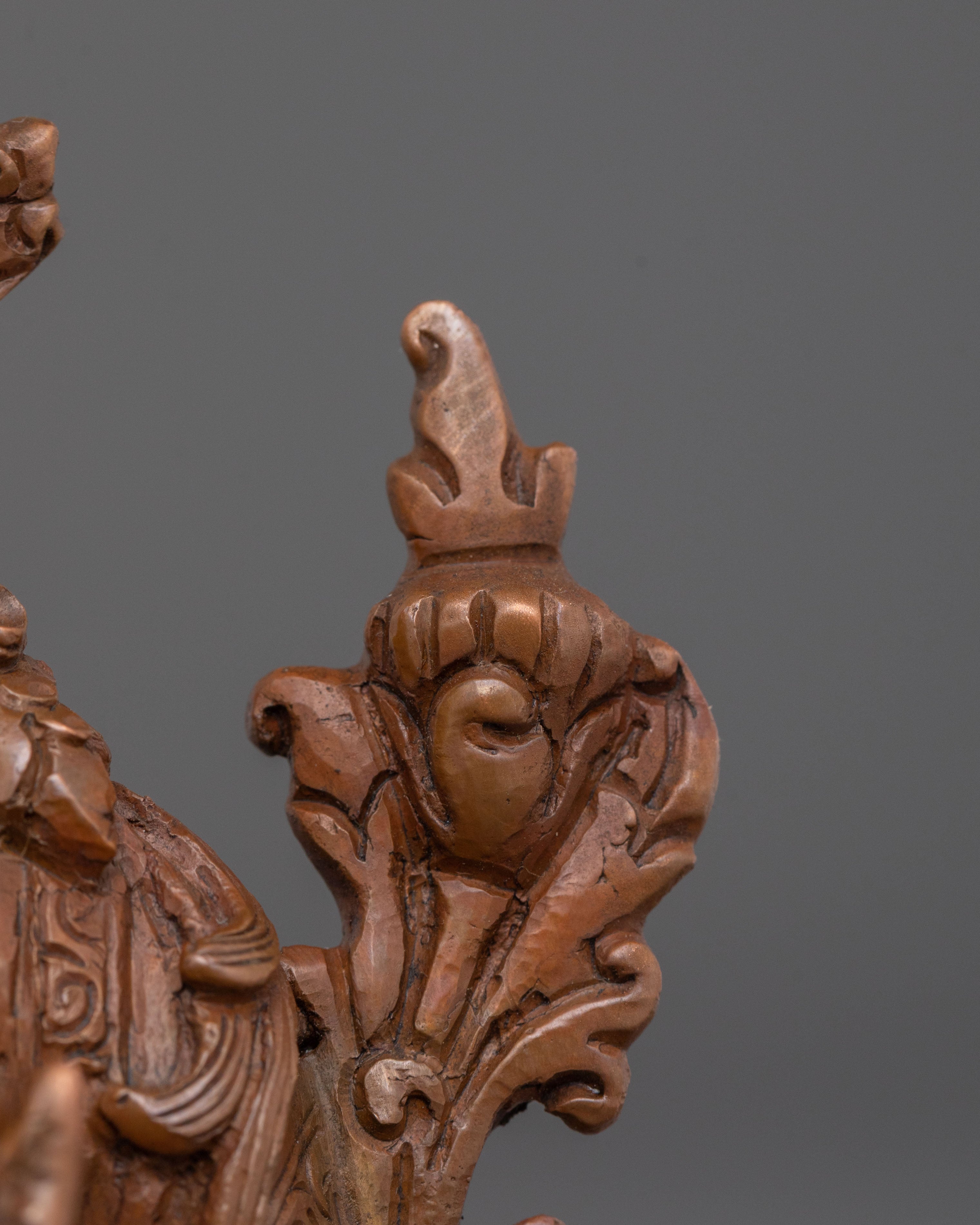 White Tara Statue | Oxidized Copper Serenity