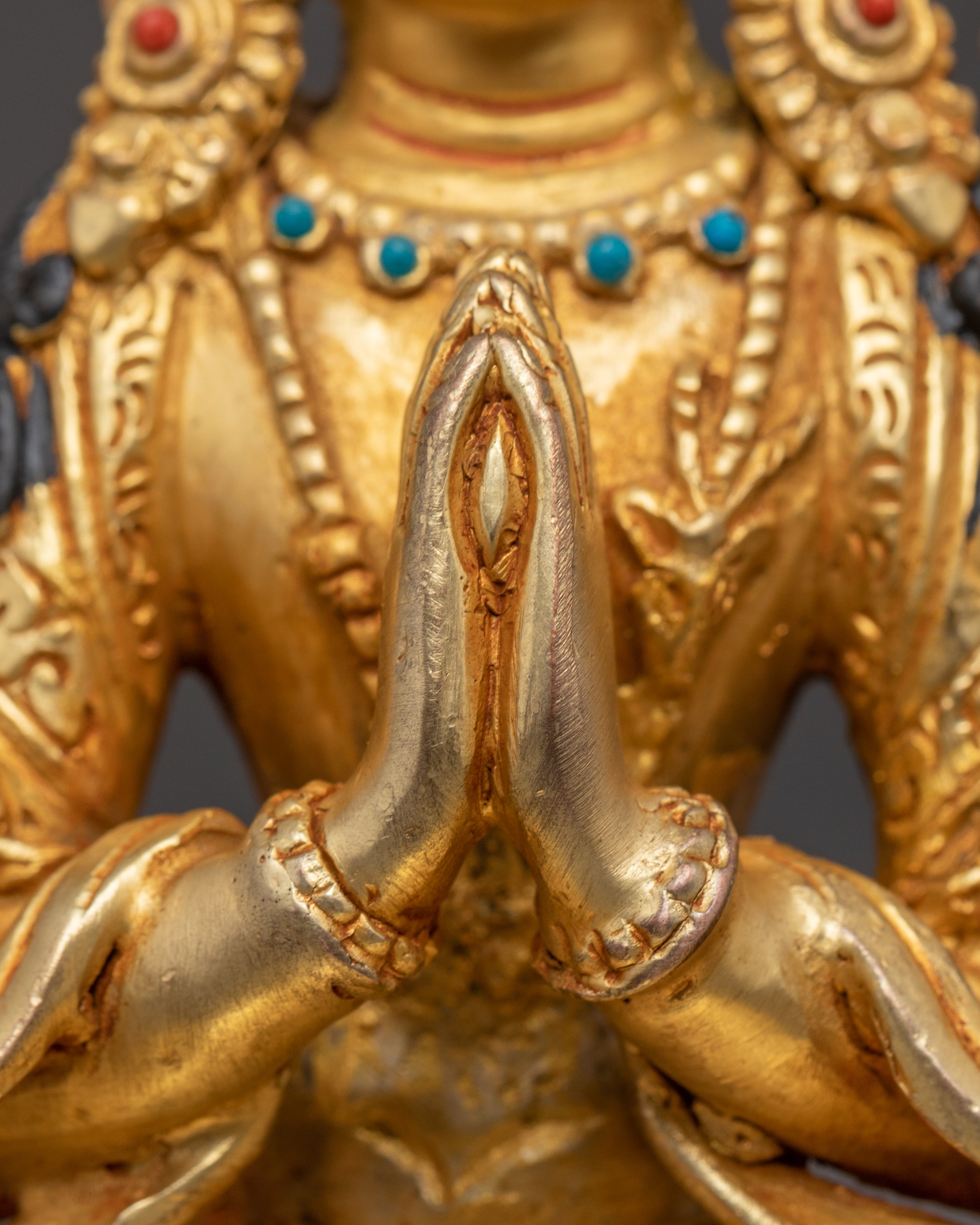 Figurine of Bodhisattva Chenrezig | Four Armed Avalokiteshvara Statue