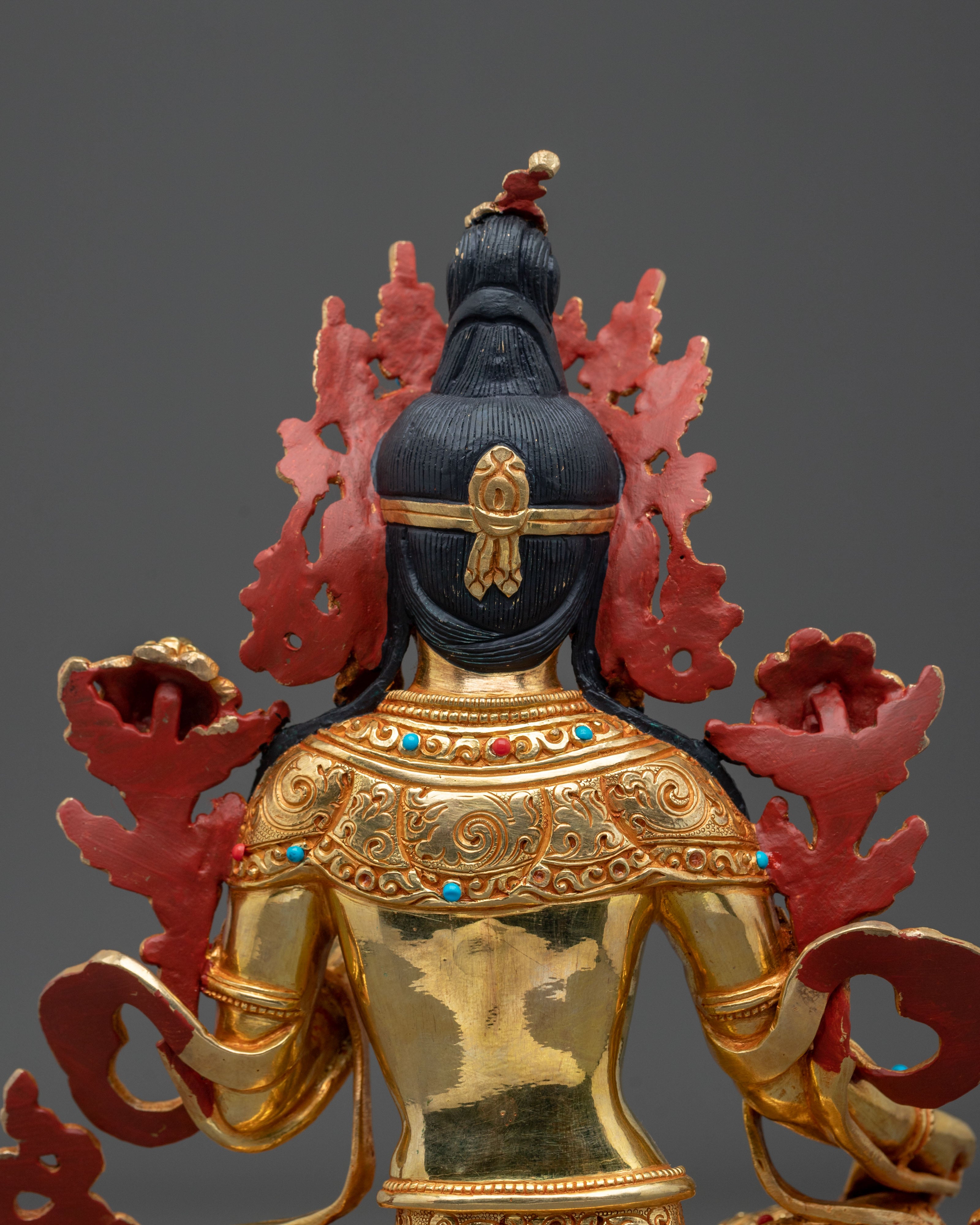 Green Tara Sculpture | Tibetan Buddhism Goddess