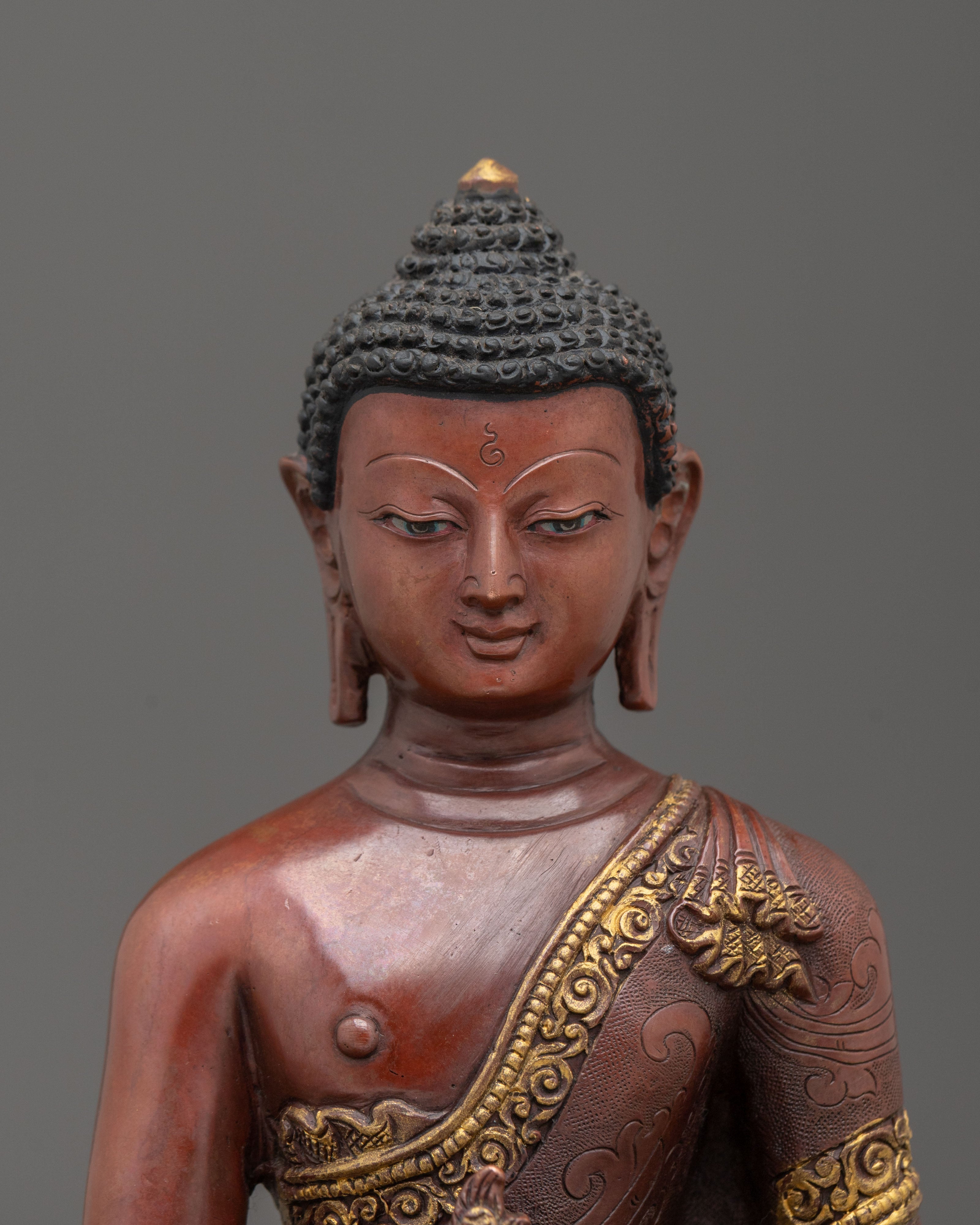 Medicine Buddha Statue | Oxidized Copper Figurine