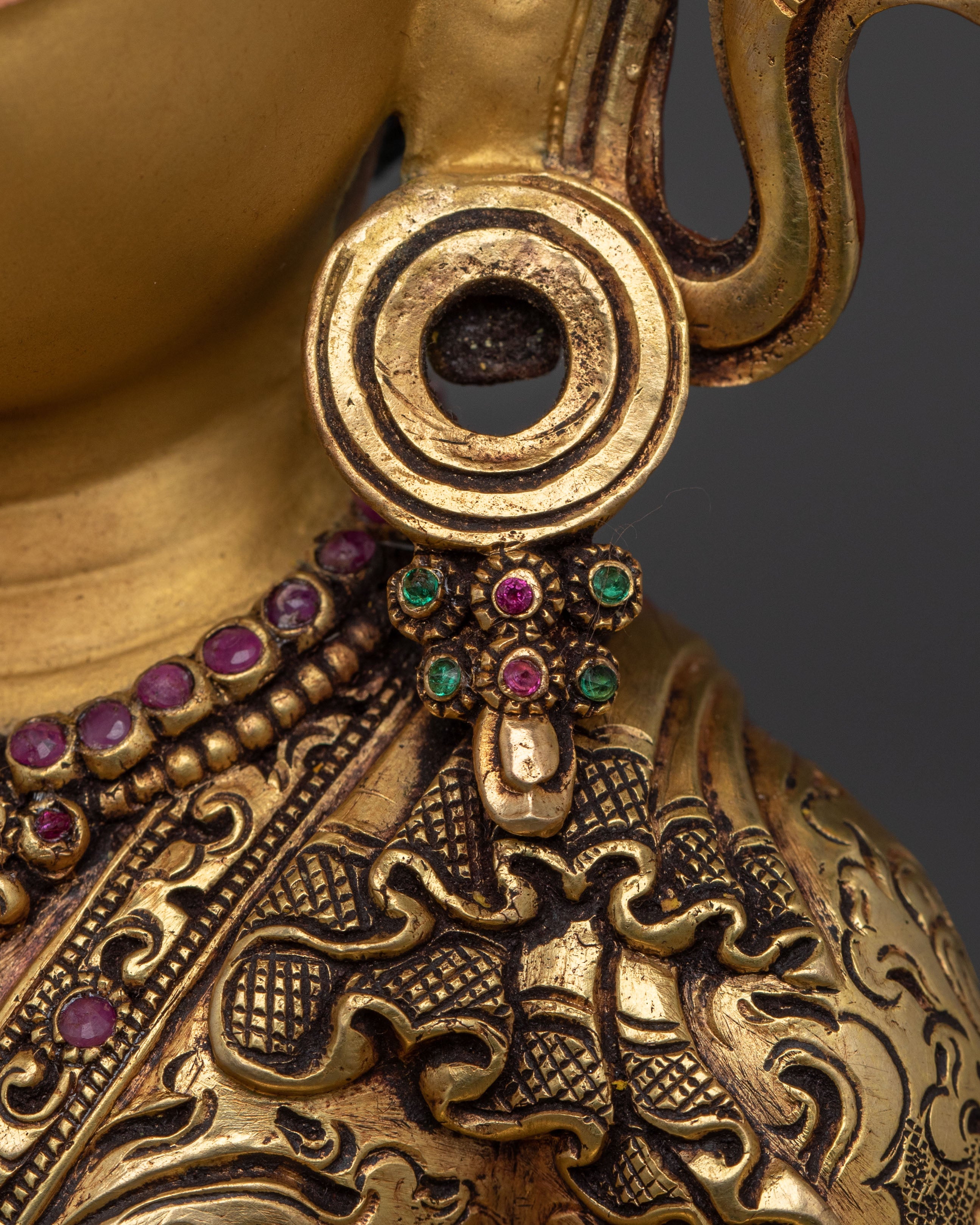 Handmade Crown Shakyamuni Buddha Statue