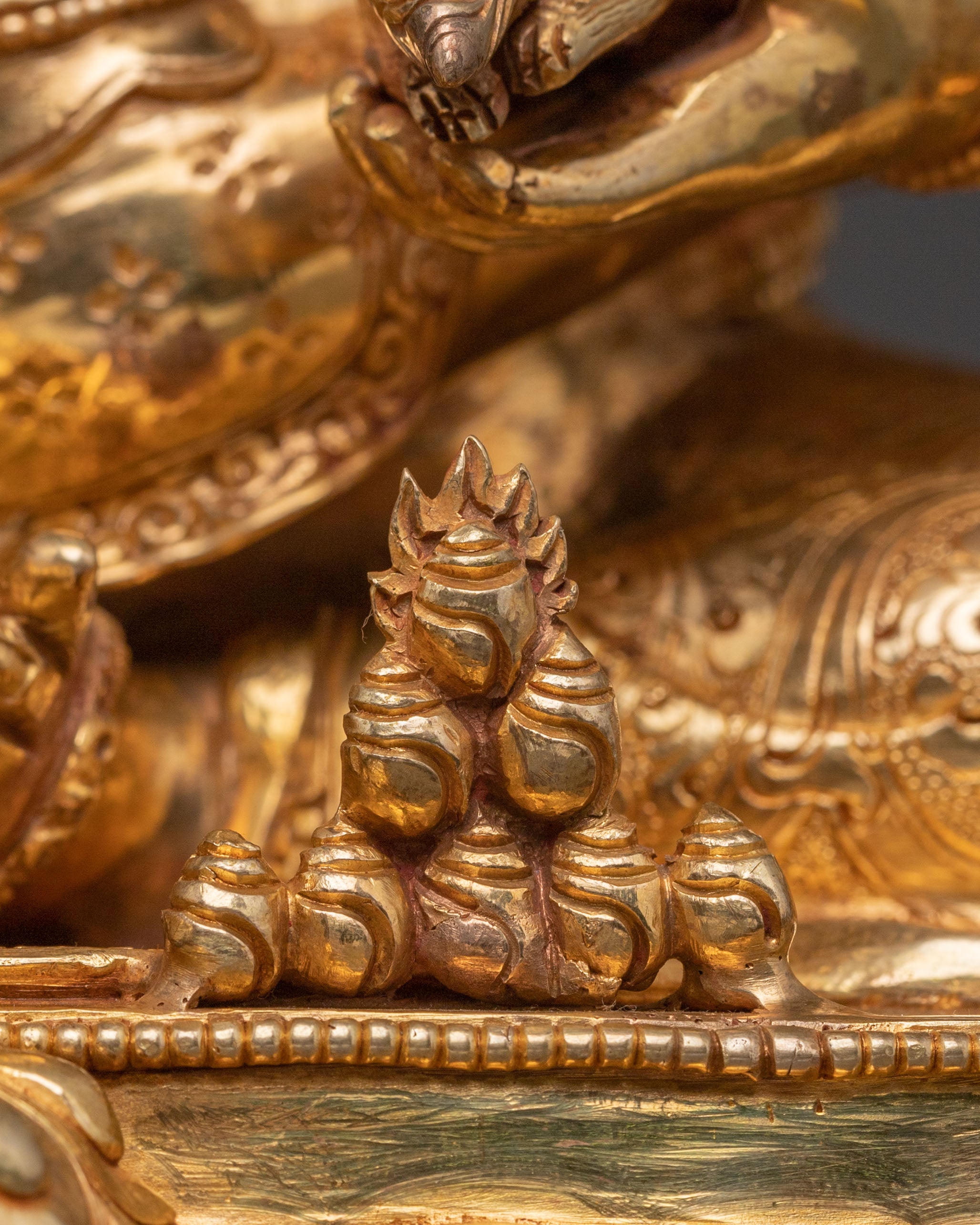 Green Dzambhala Spiritual Statue| Buddhist Wealth Deity