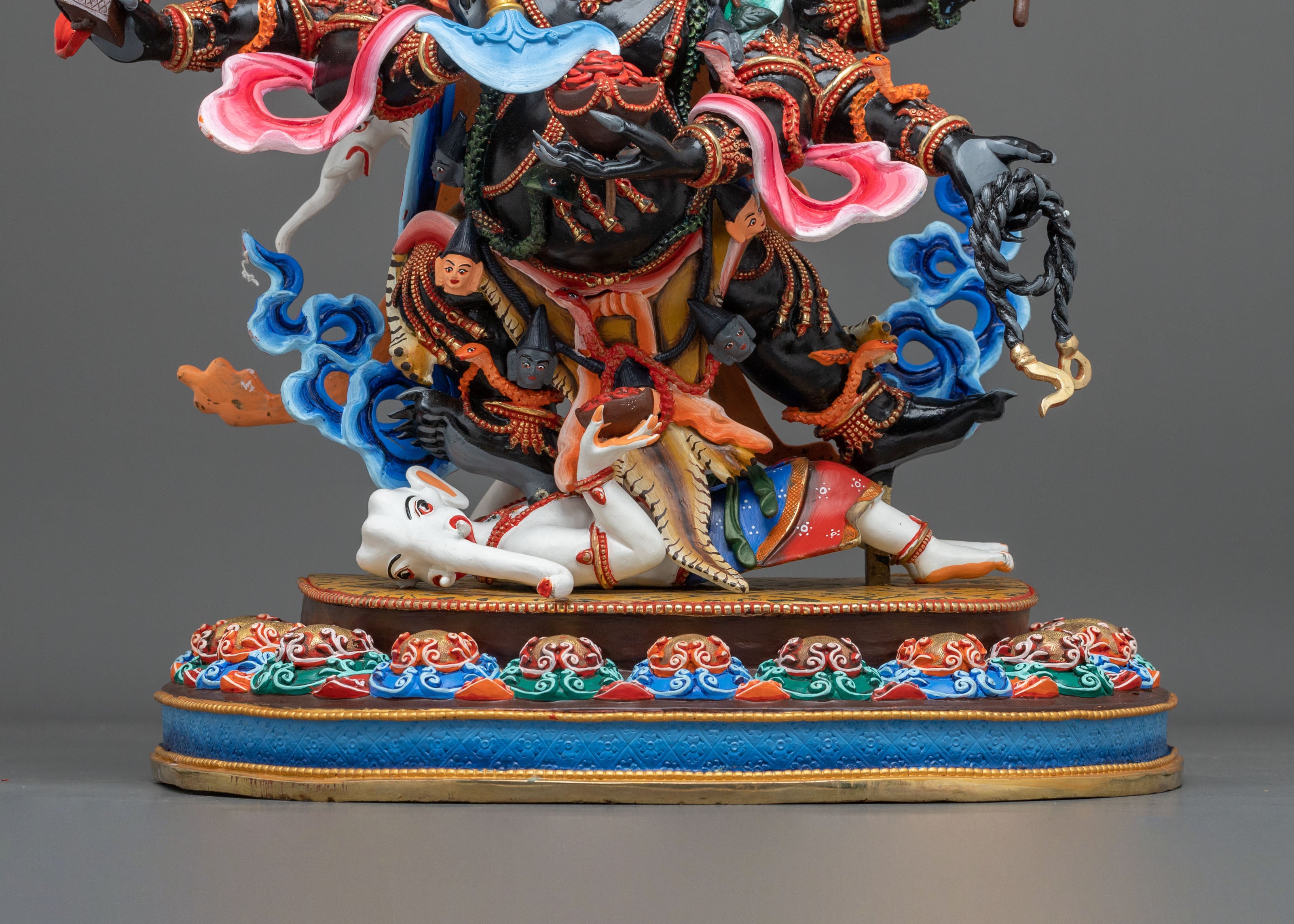 Six-Armed Mahakala Statue | Protector's Majestic Form
