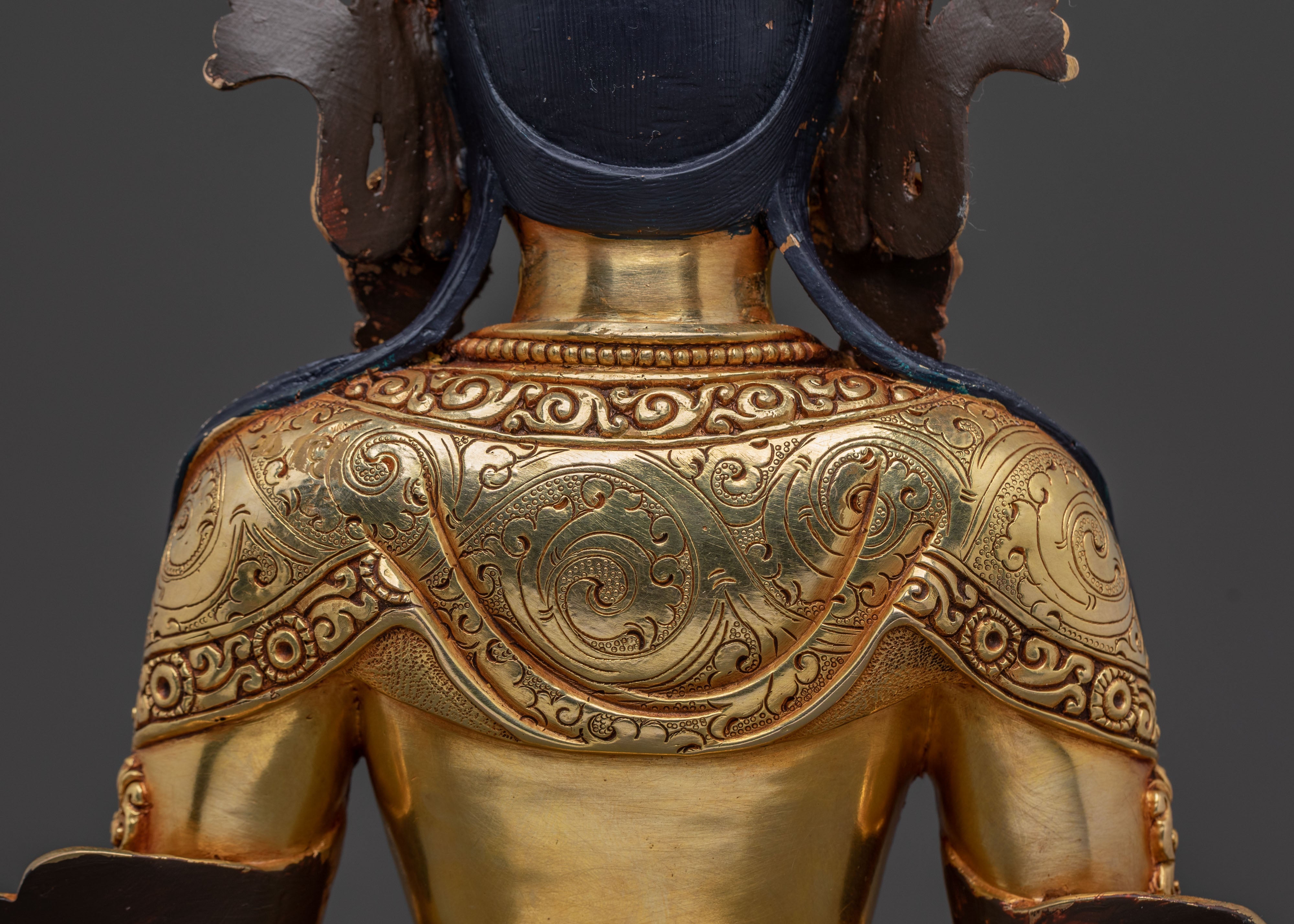 Guardian Amitayus Golden Statue | Blessings Figure