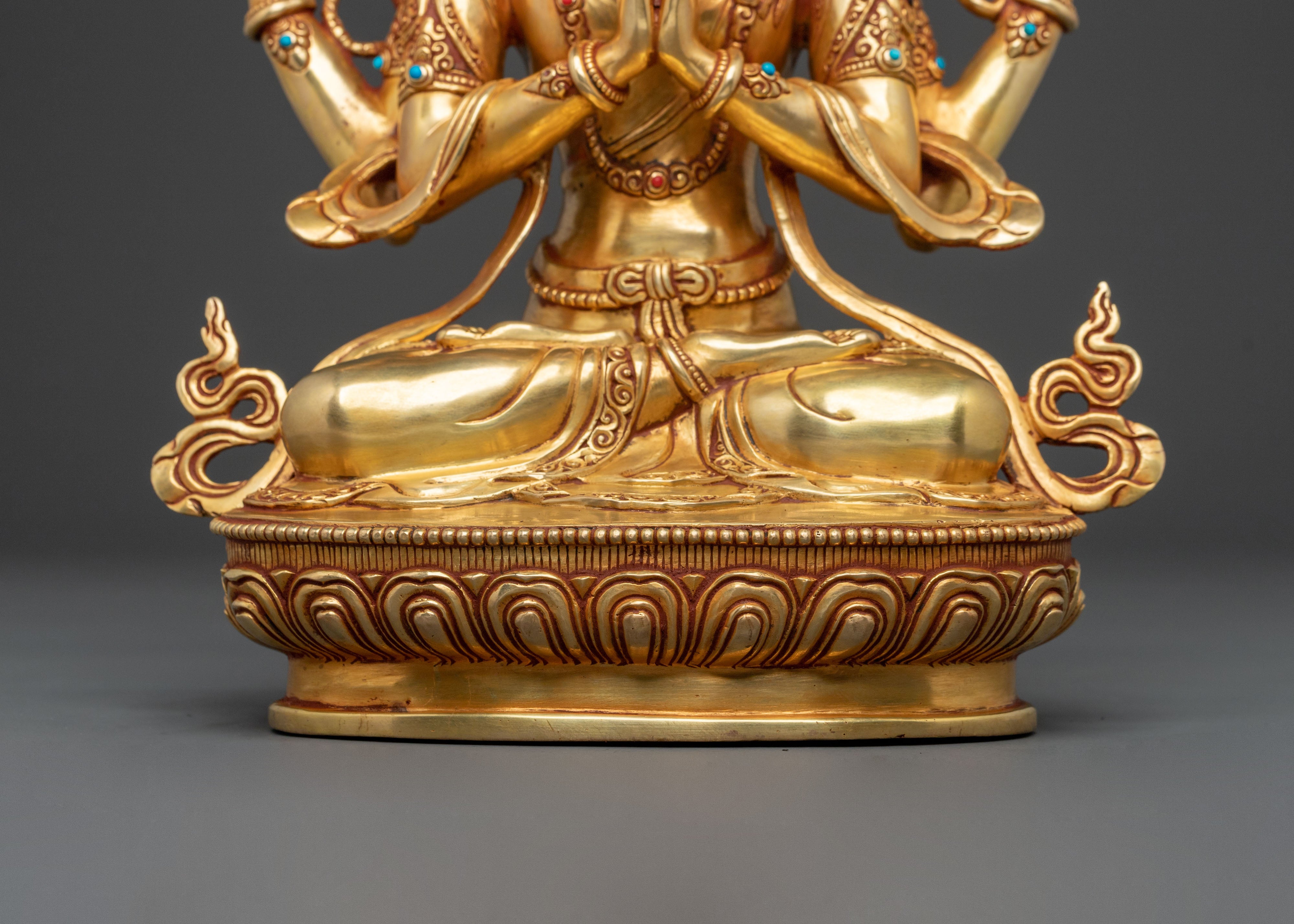 Chenrezig Spiritual Statue | Altar Home Decor