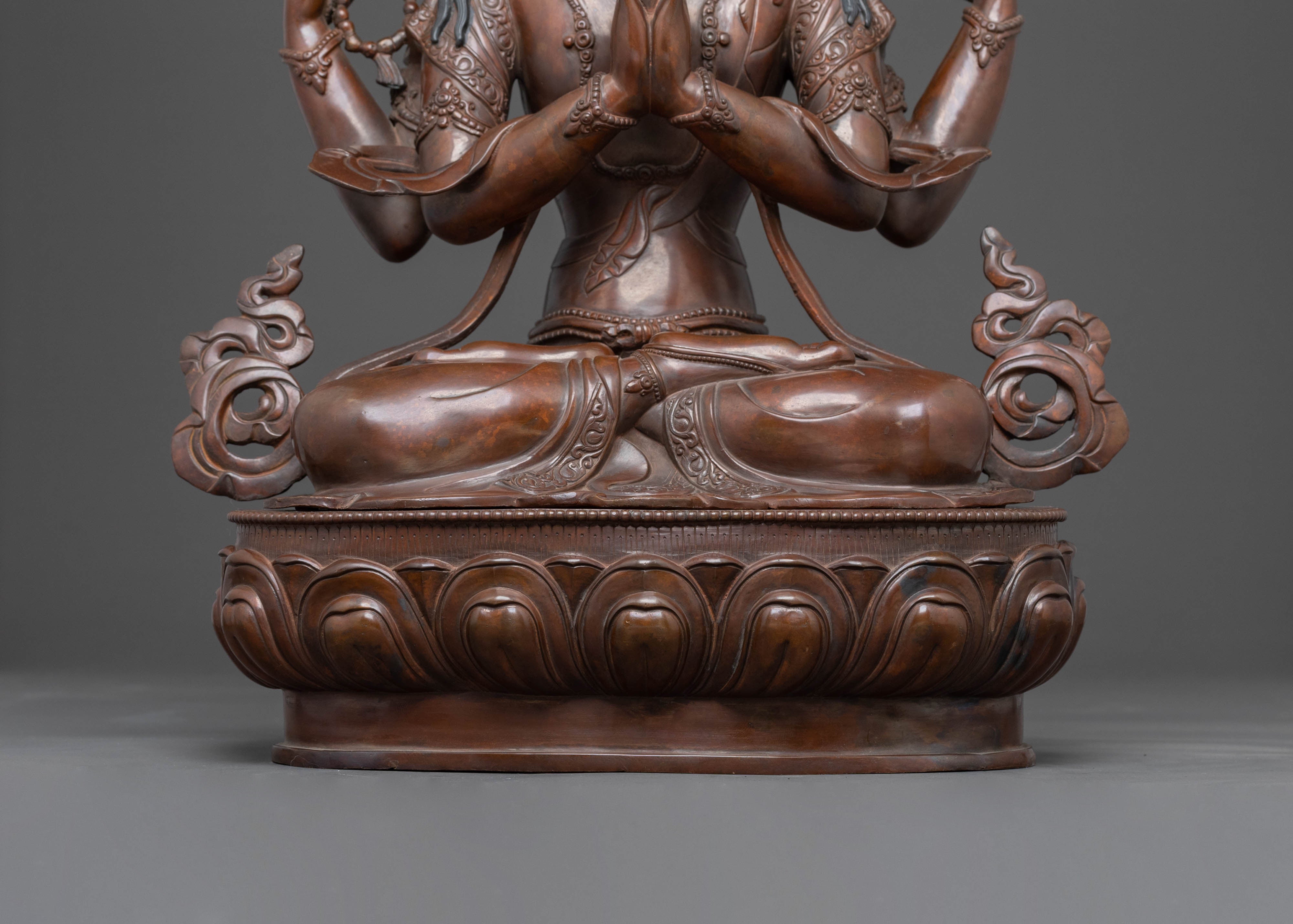 Chenrezig Sacred Statue: Embodiment of Kindness