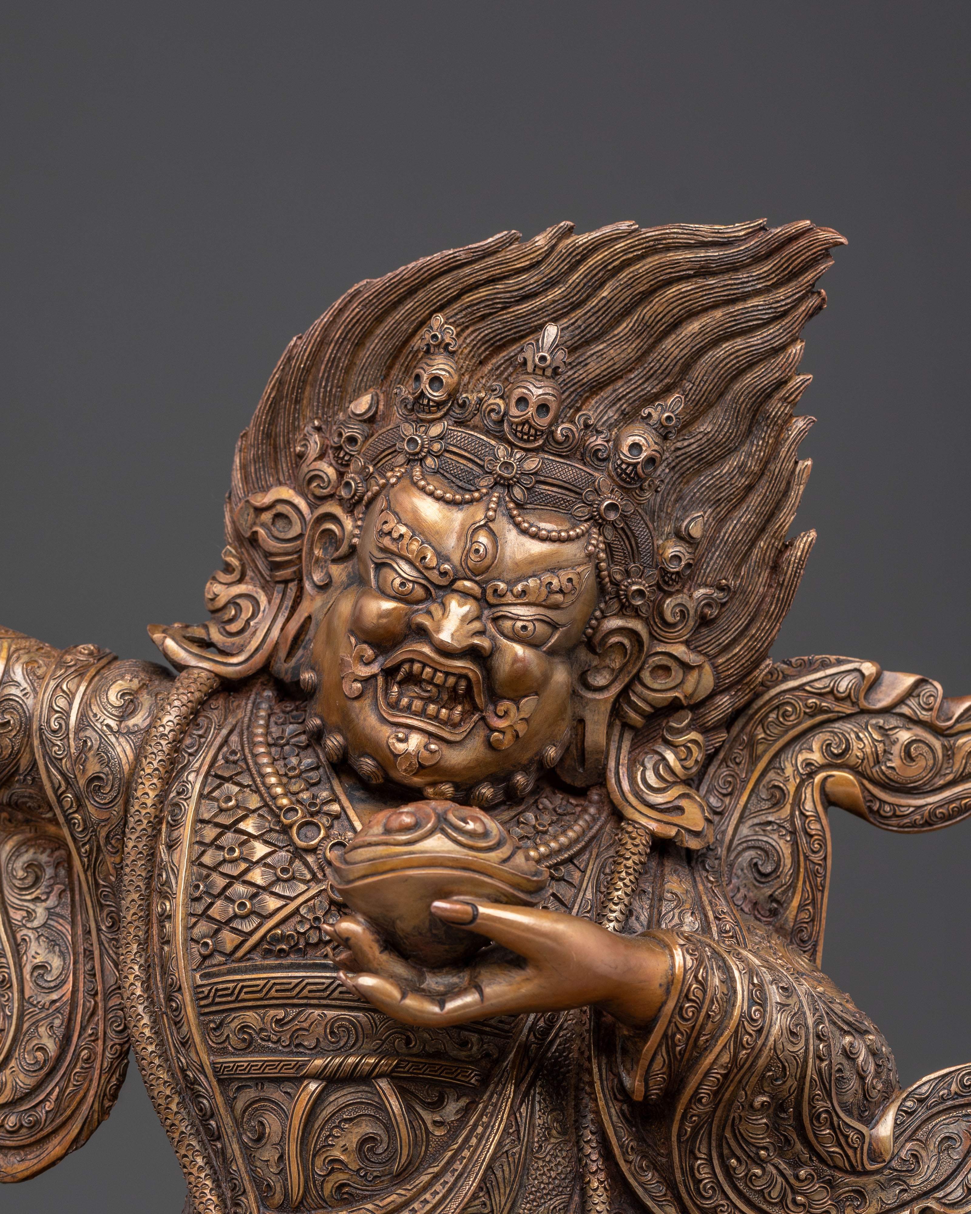 Bernagchen Mahakala Copper Statue | Protector of the Dharma