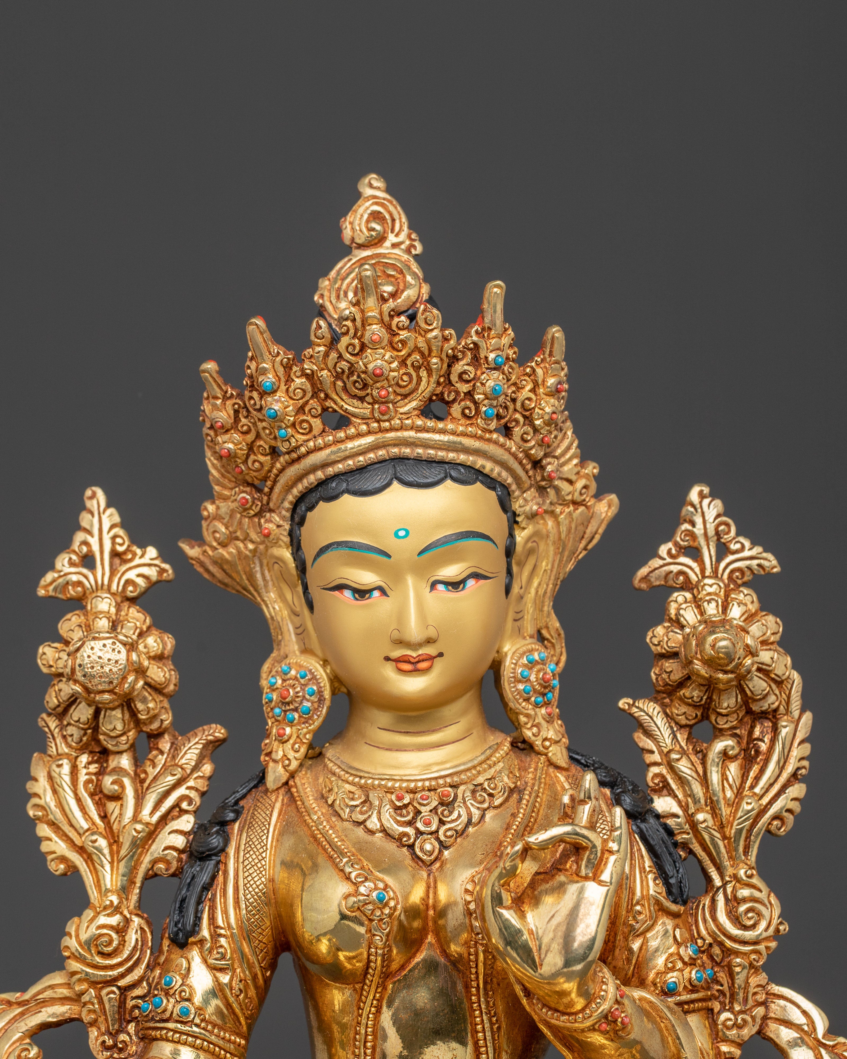 Green Tara Handcrafted Statue | The Swift Liberator
