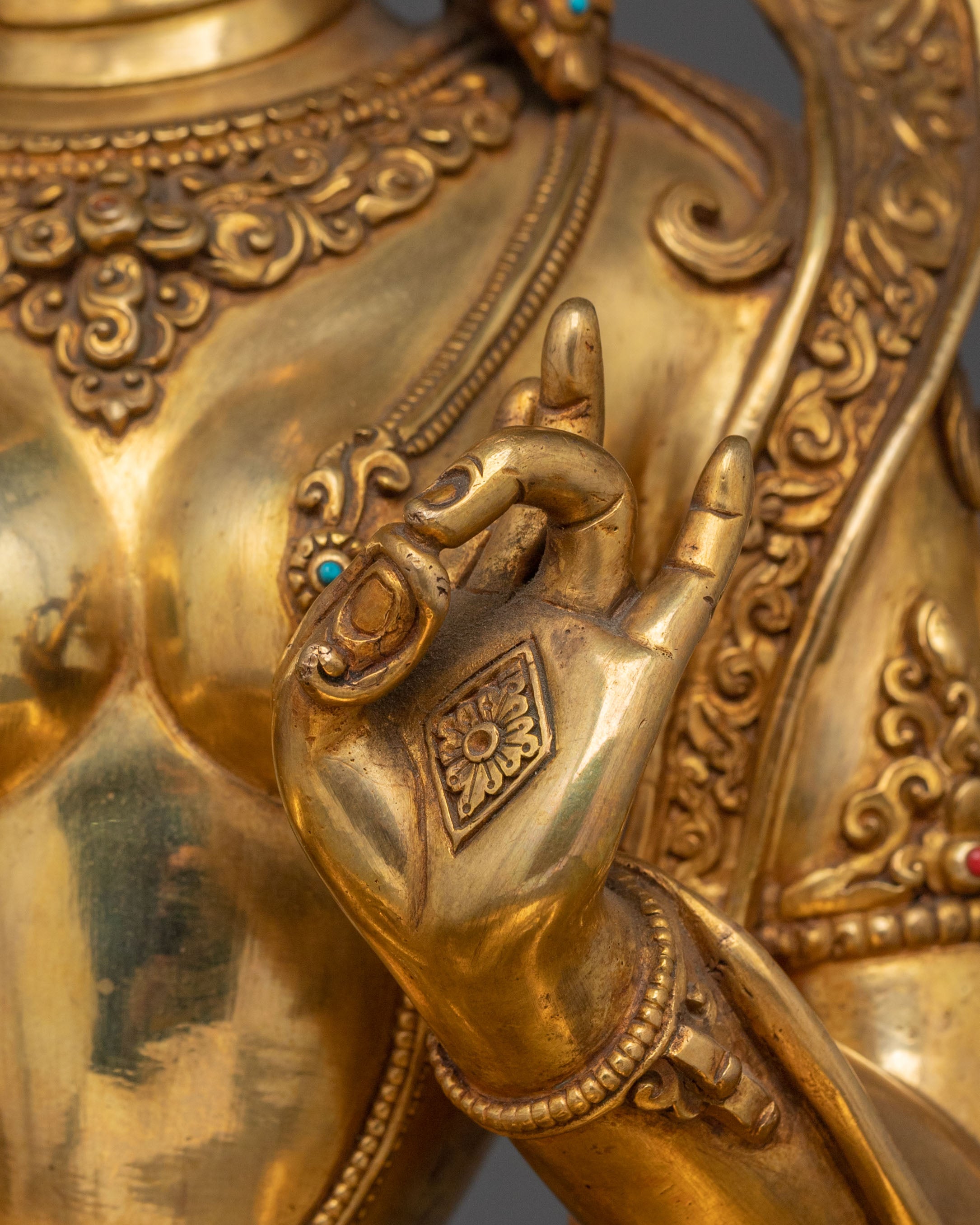 Handmade Green Tara Statue | Compassionate Goddess