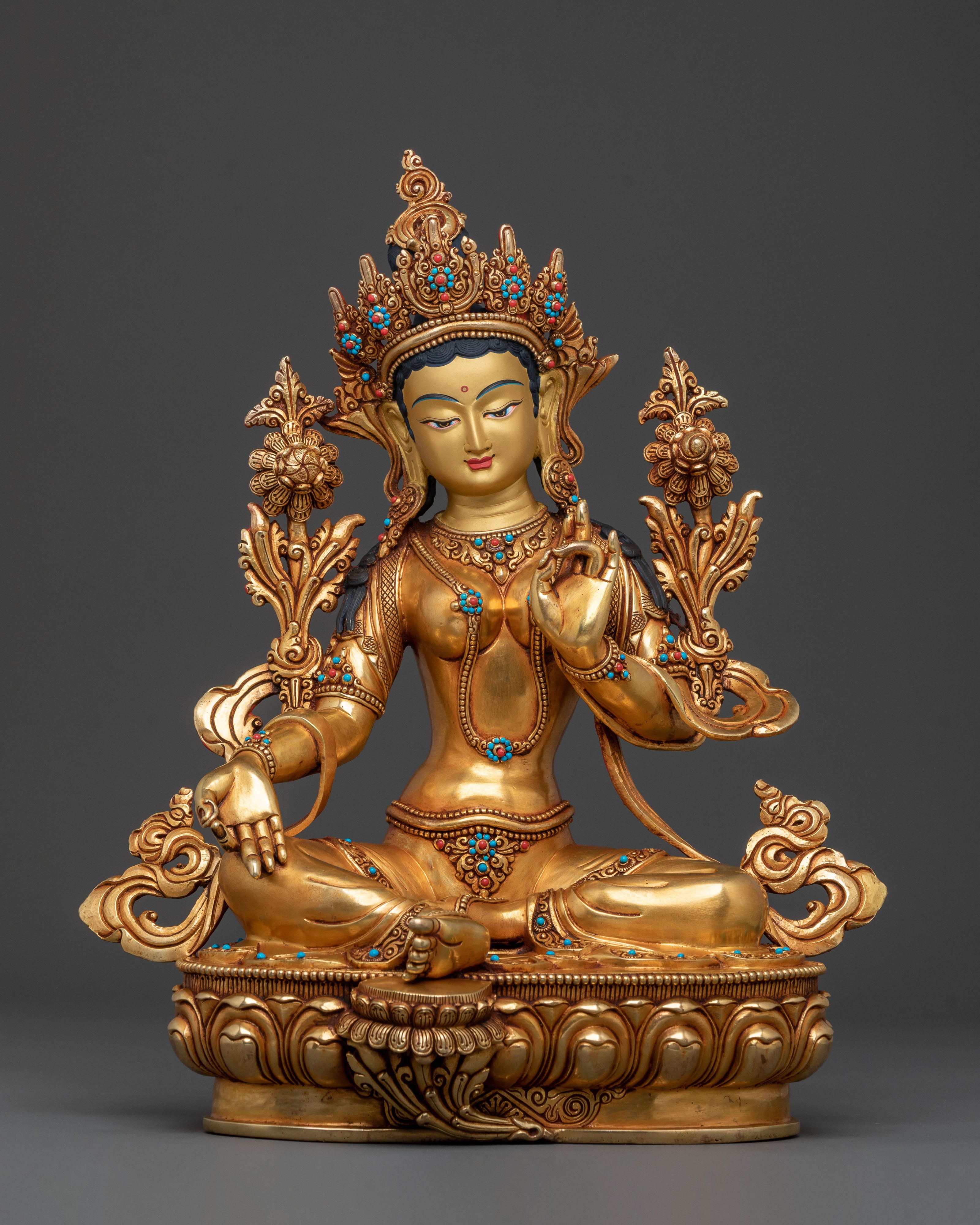 Green Tara Statue