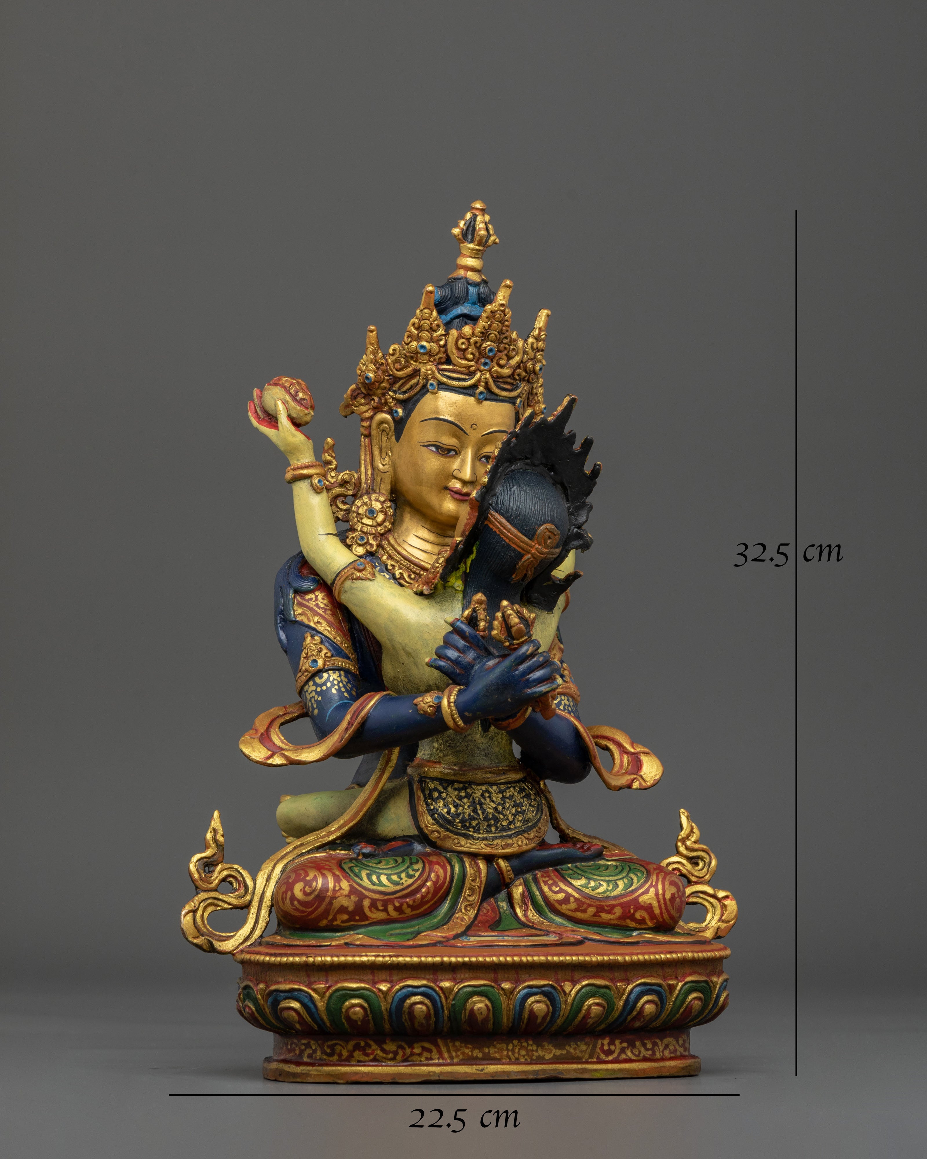Vajradhara Sculpture with Consort | Home Decor