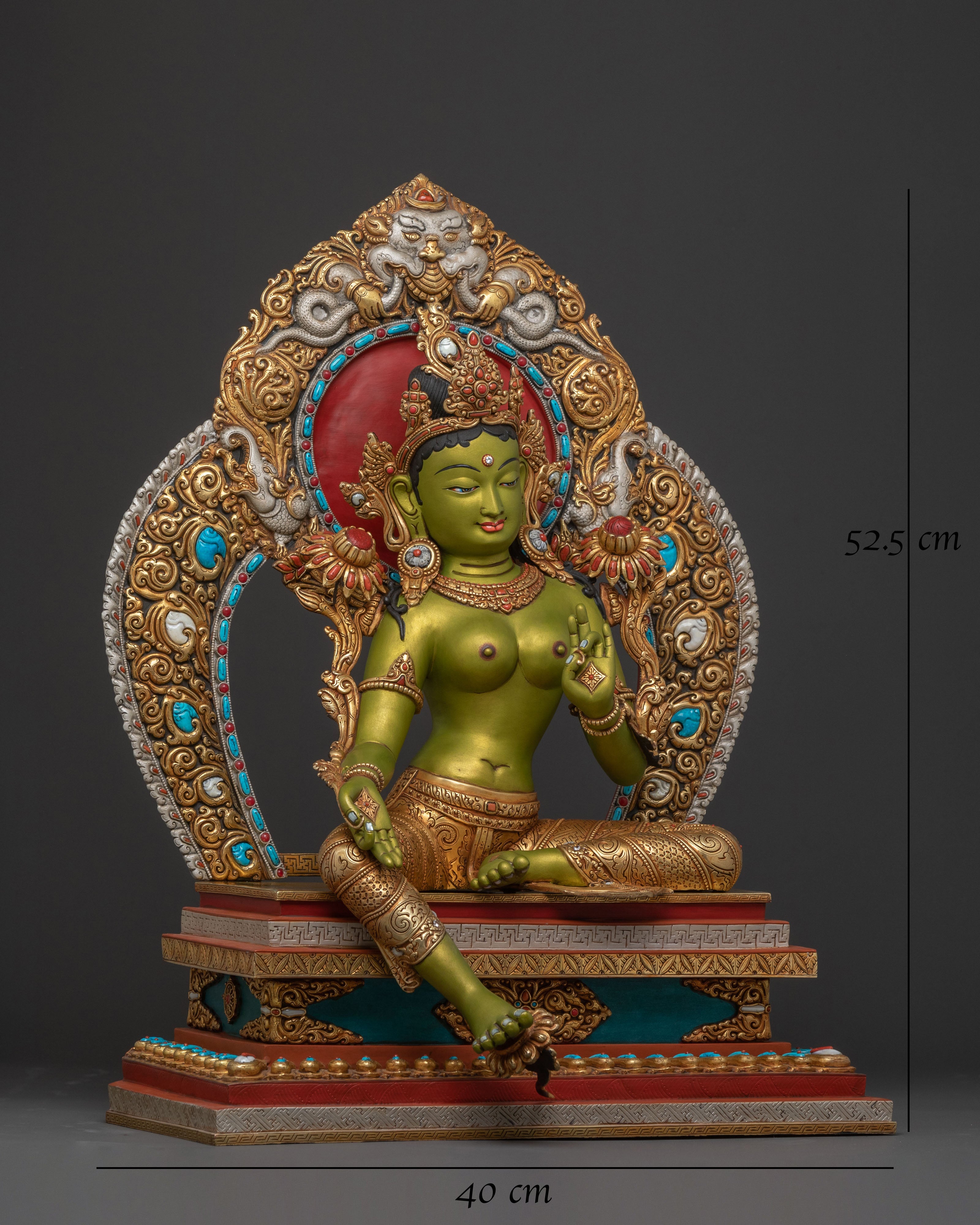 Magnificence Green Tara Sculpture | Swift Compassion