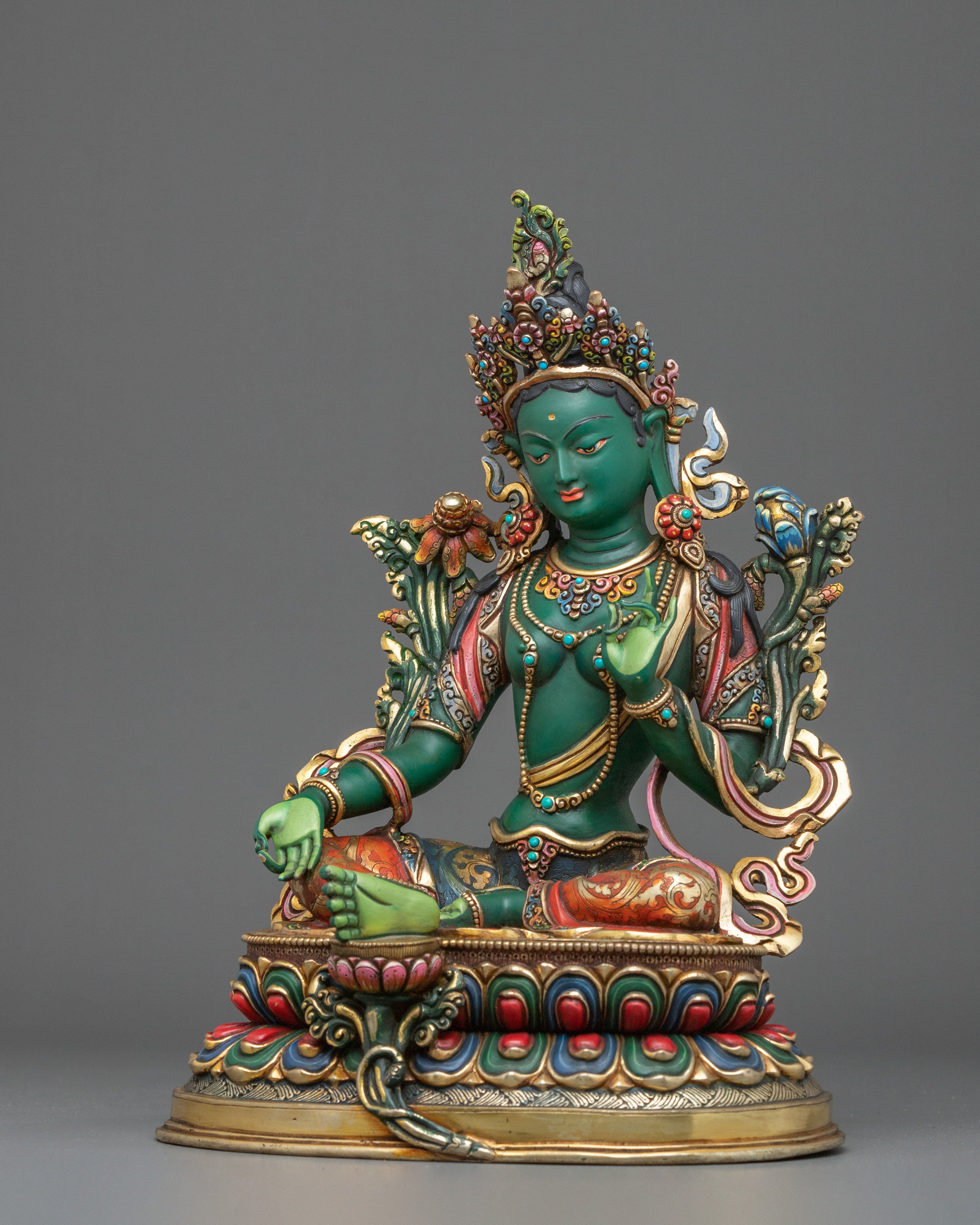 Green Tara Statue: Mother of Liberation