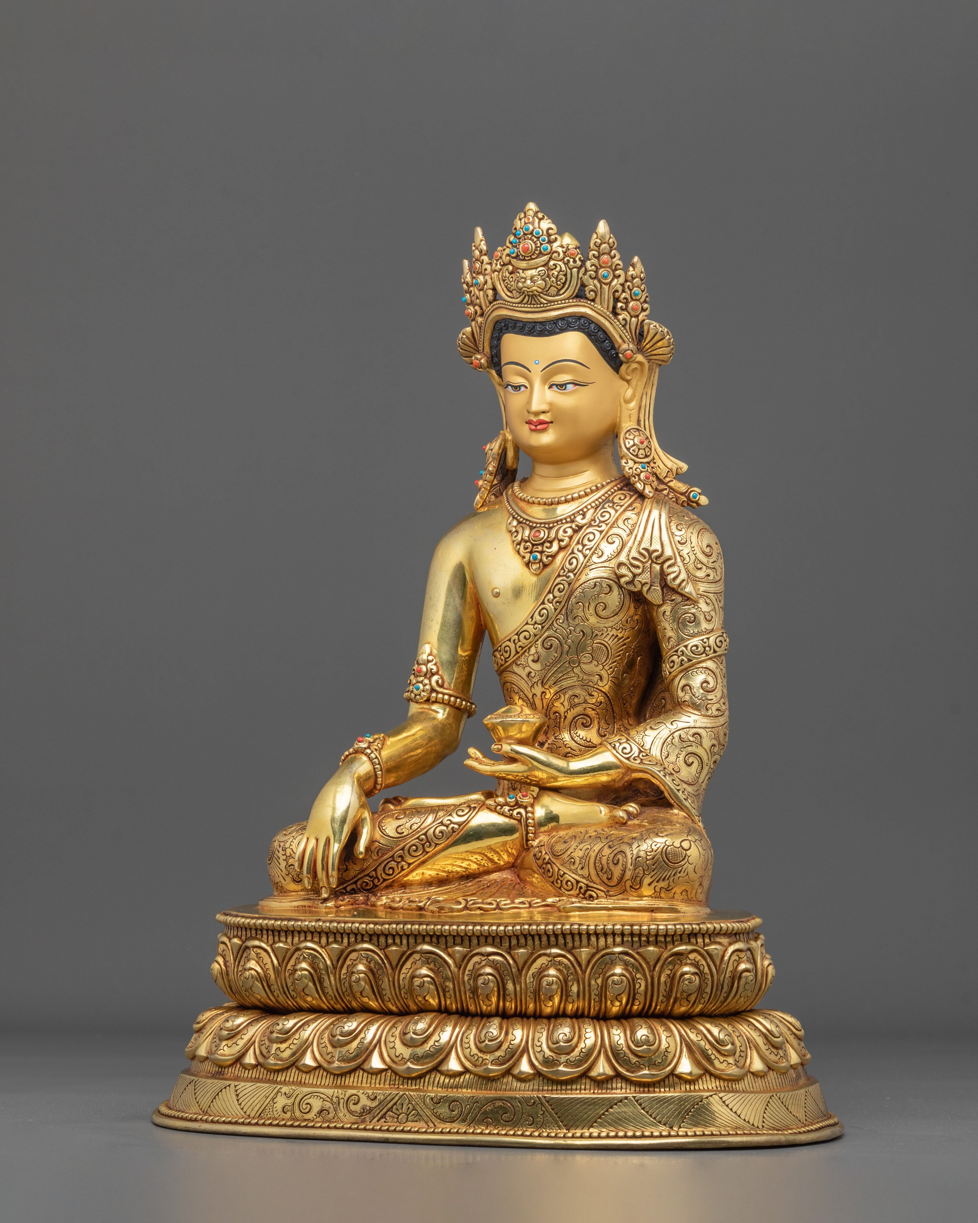Crown Shakyamuni Buddha Statue | Founder of Buddhism