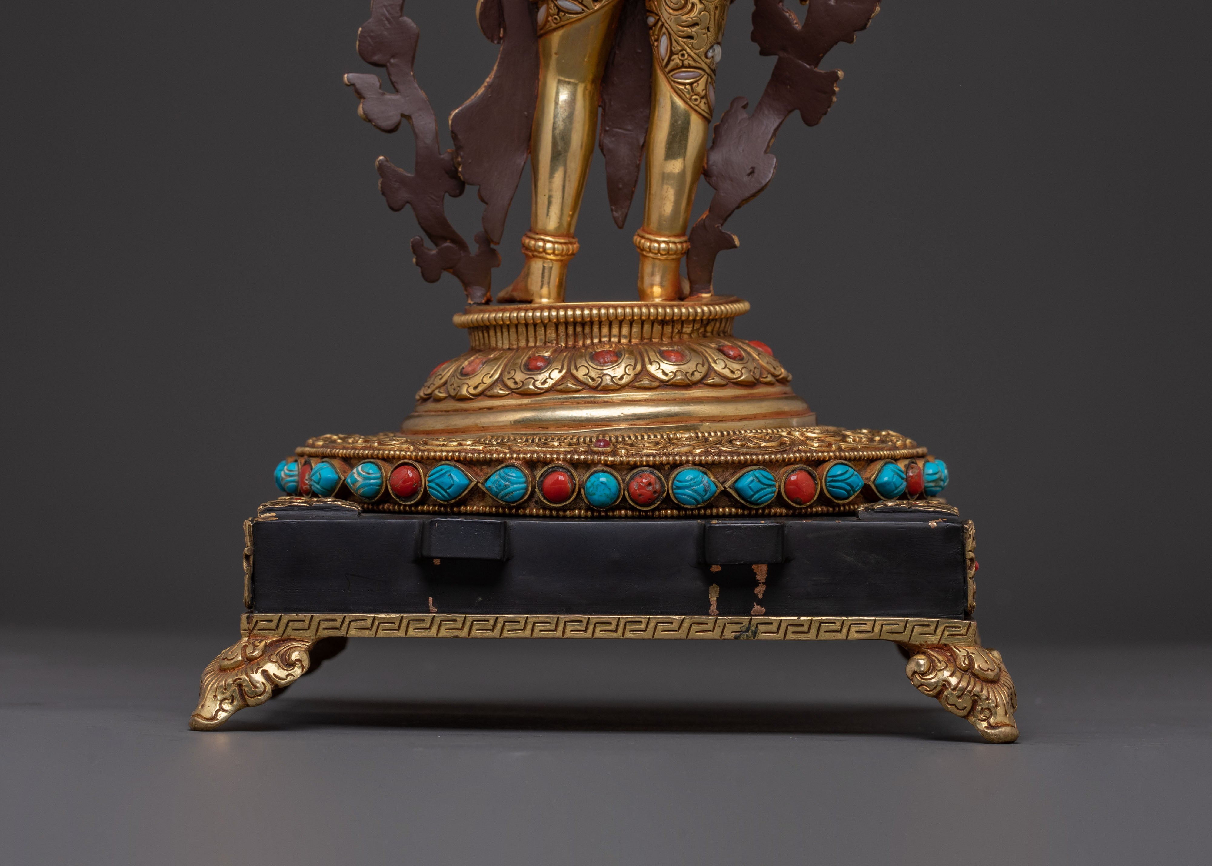 Padmapani Golden Statue | Meditational Decor