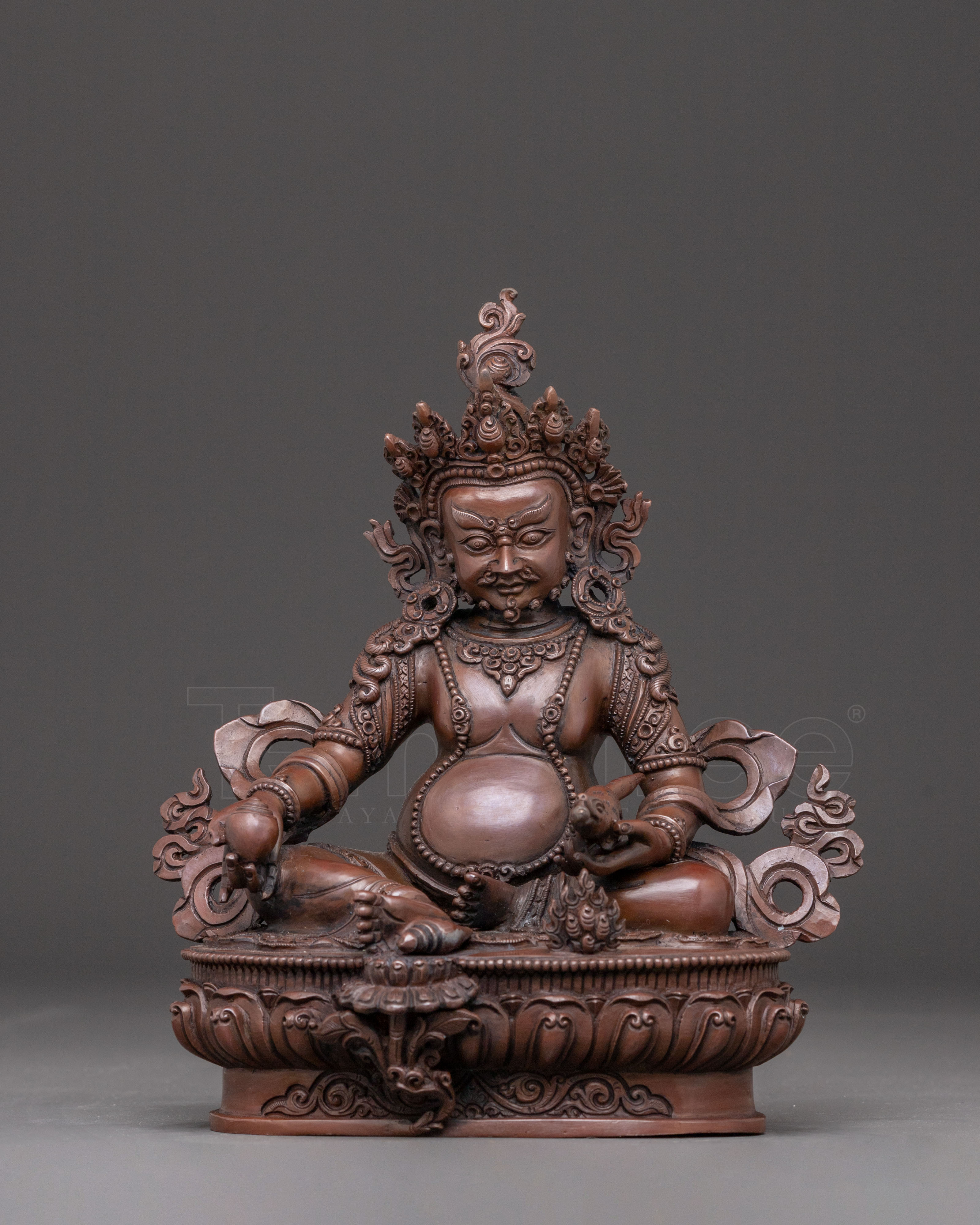 Dzambhala Oxidized Statue of Wealth 