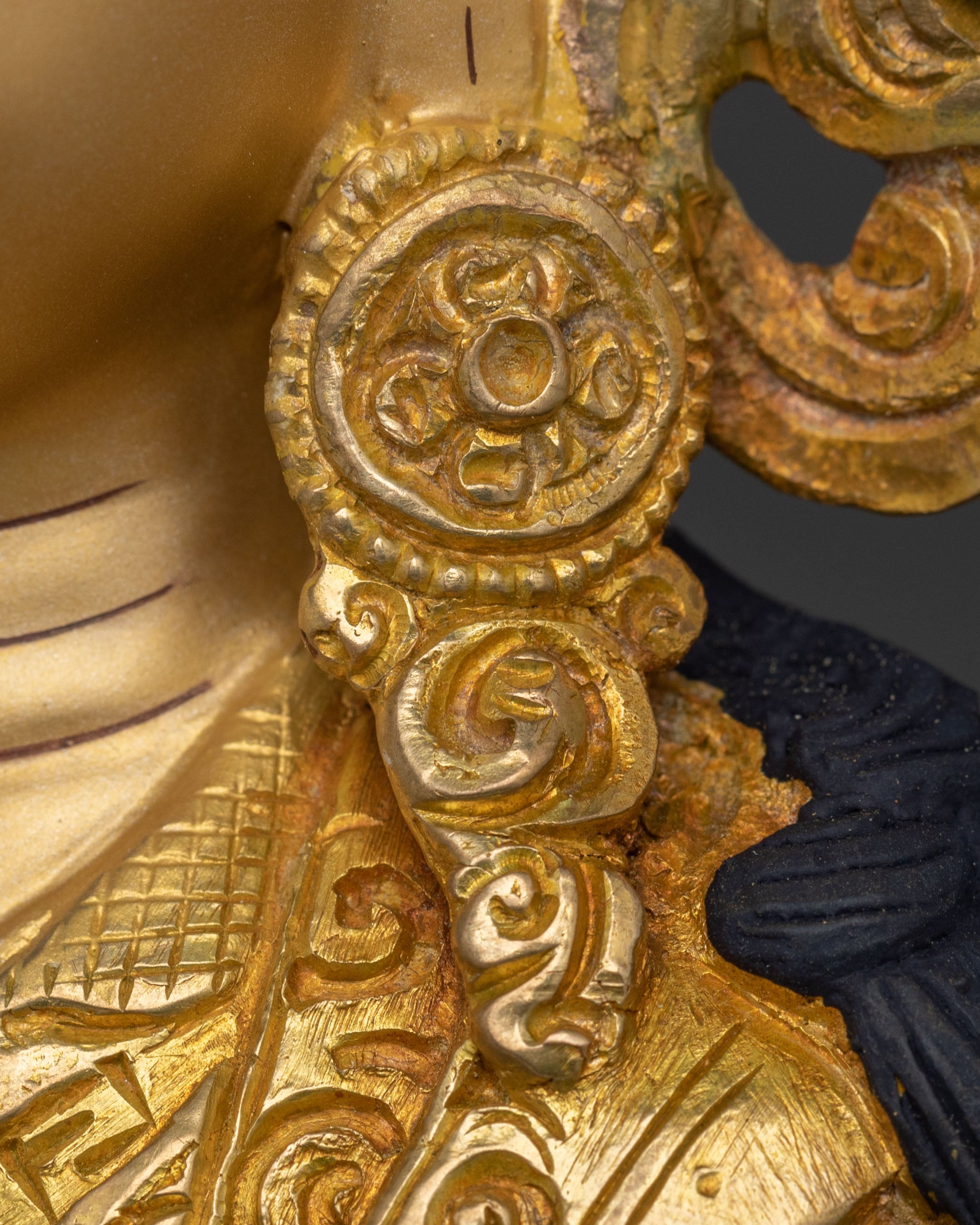 Guru Rinpoche Copper Sculpture | Home Decor
