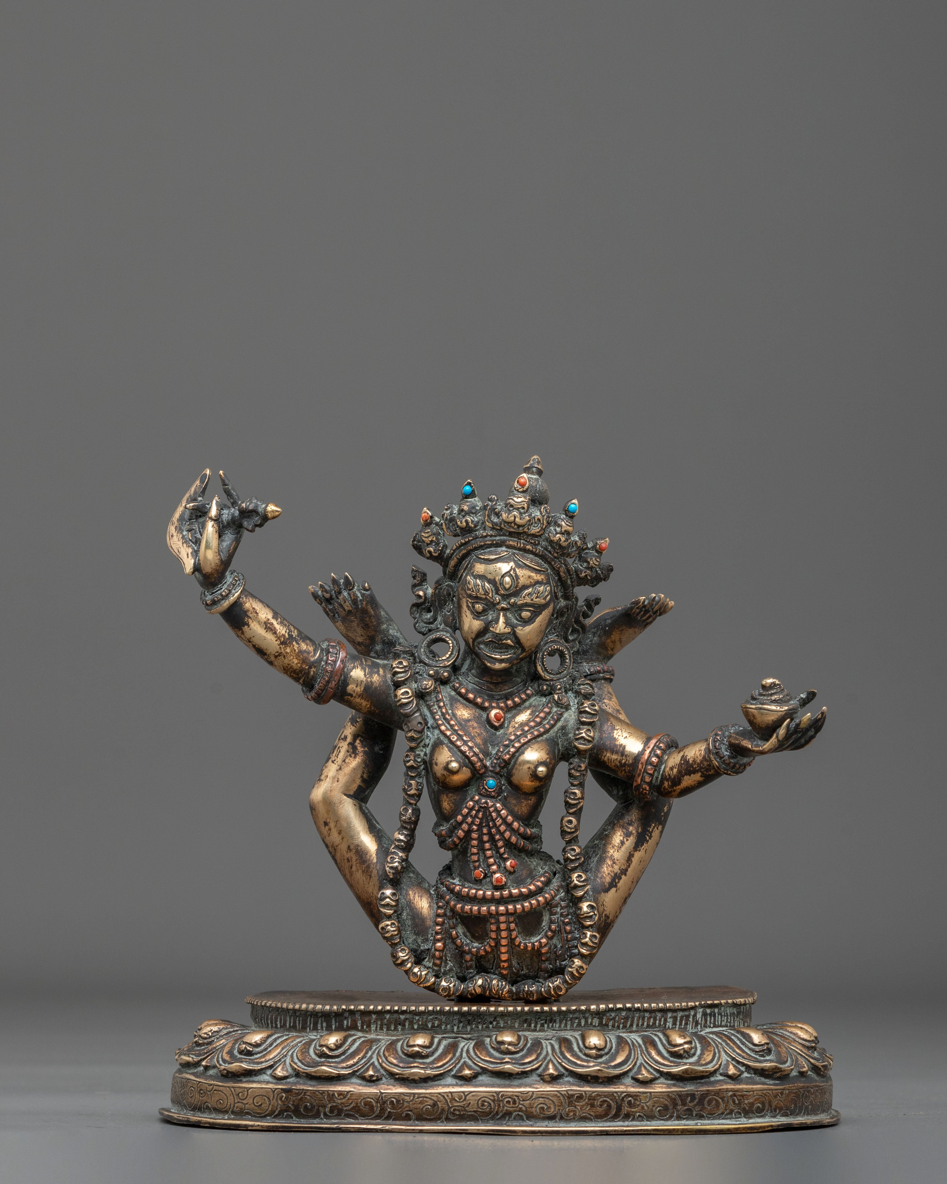 Sukhasiddhi Enlightened Dakini Sculpture | Tibetan Meditation Art