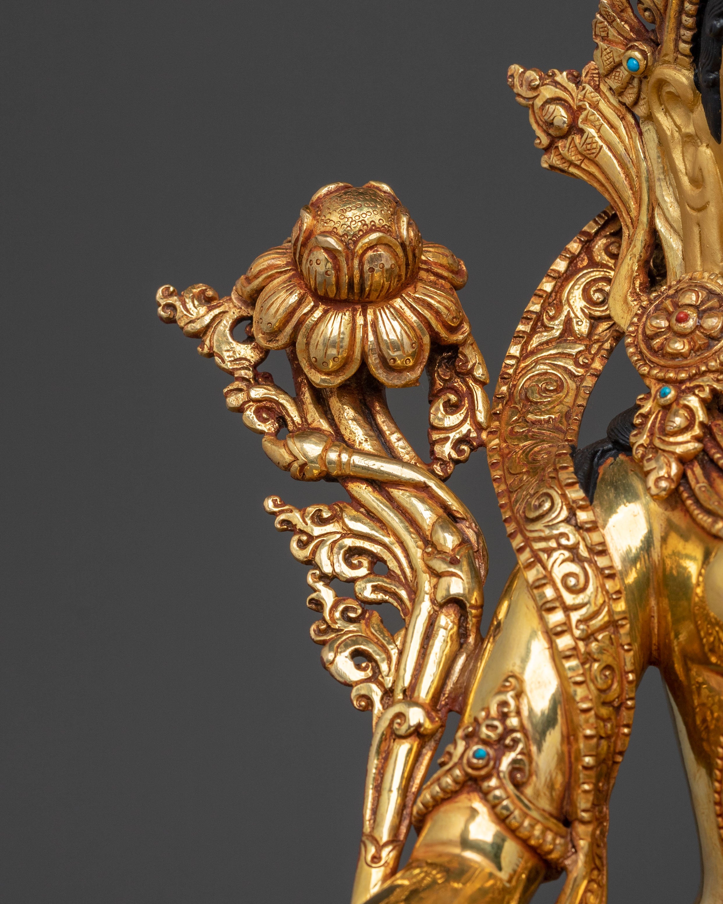 Green Tara Statue | Sacred Buddhist Goddess