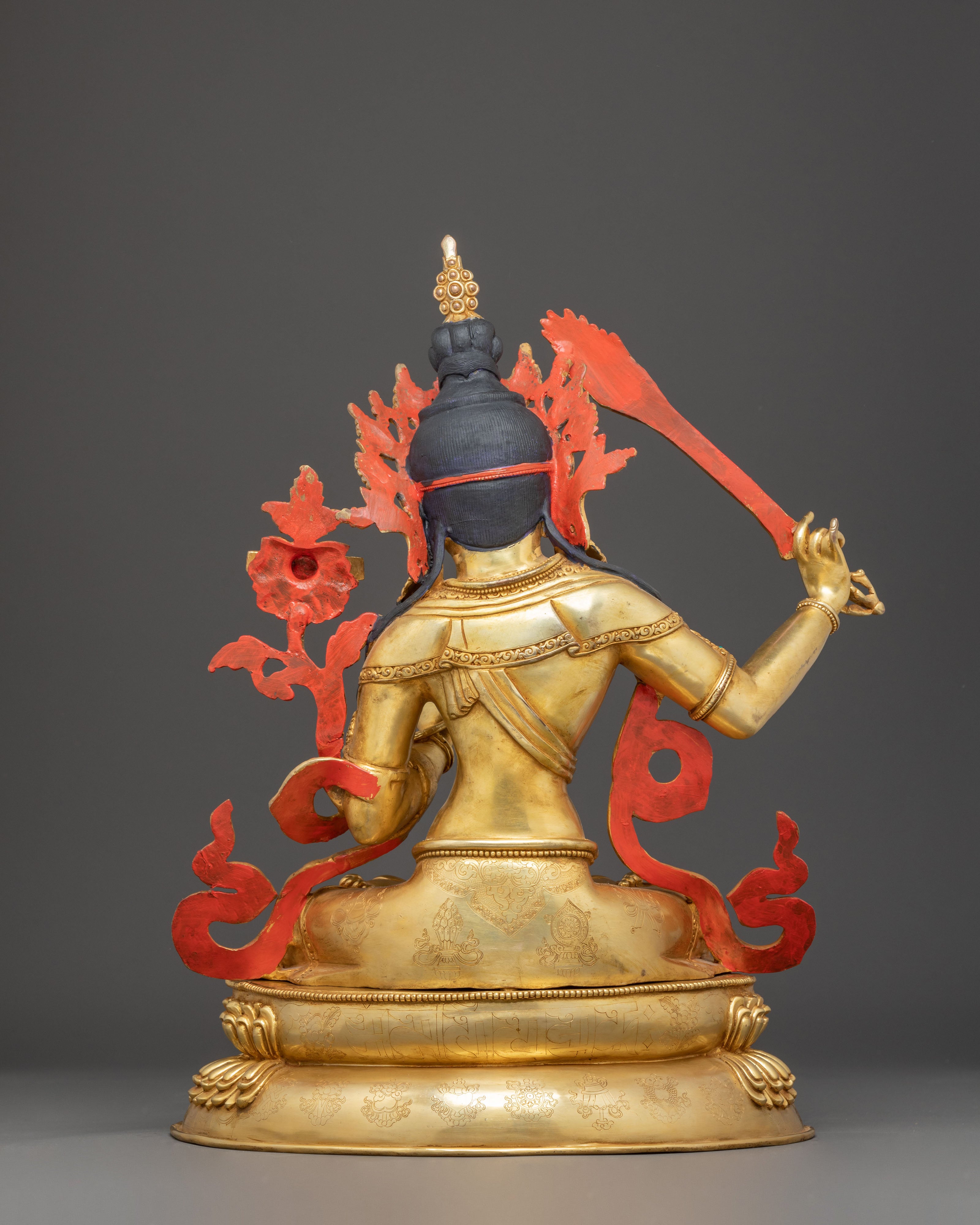 Handmade Copper Statue of Bodhisattva Manjushri | Embodiment of Wisdom