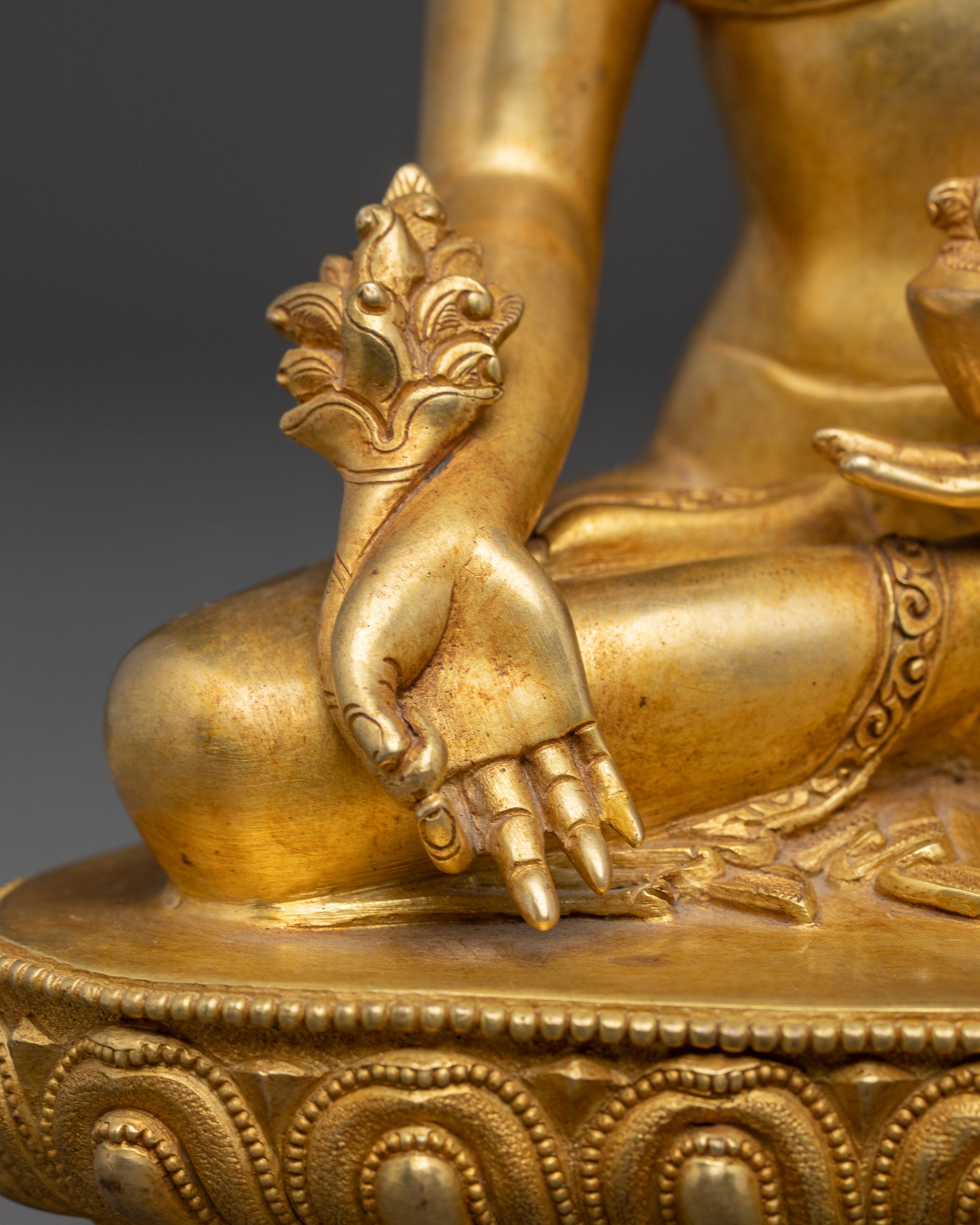 Golden Medicine Buddha Statue: The Supreme Healer | Healing Buddha