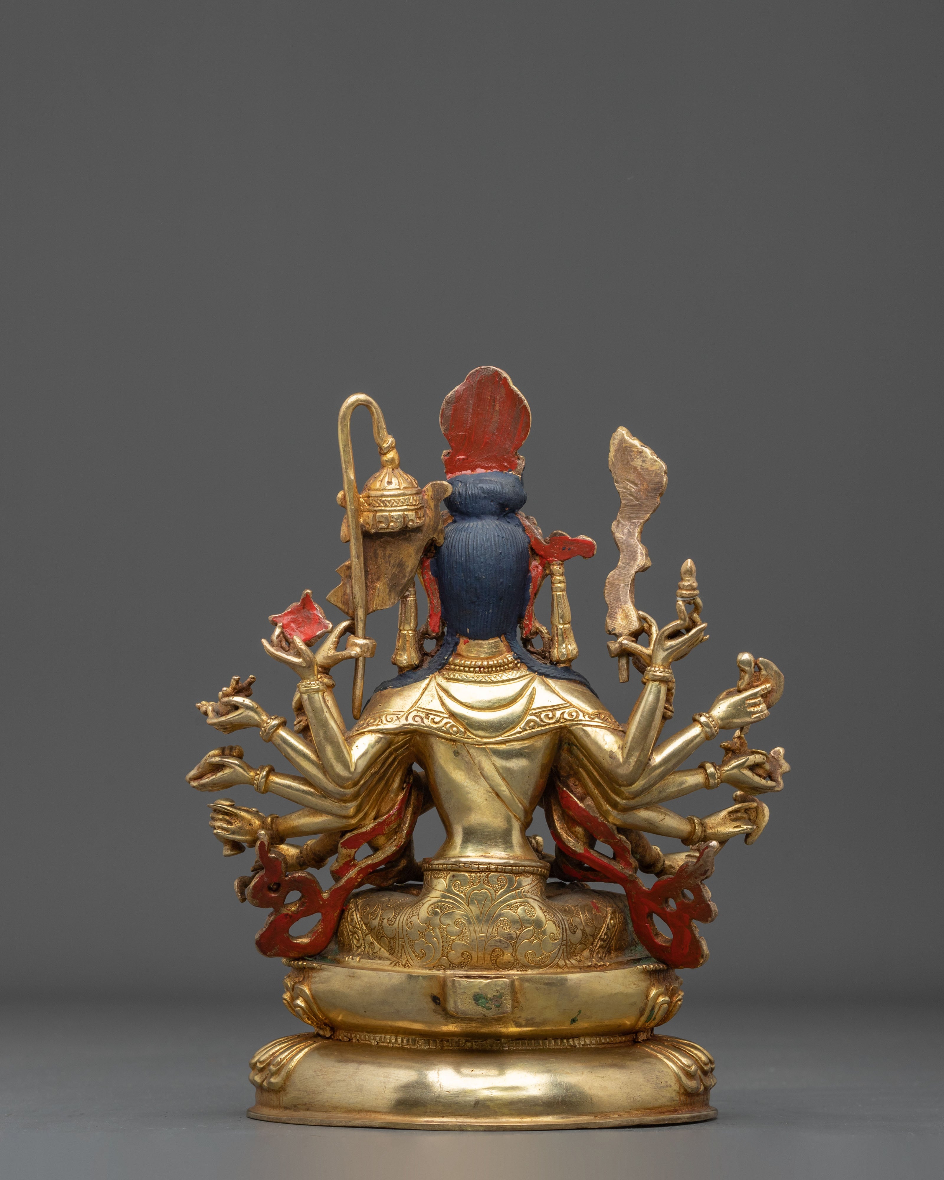 Chundi Statue of Protection | 24K Gold Gilded Goddess Figurine