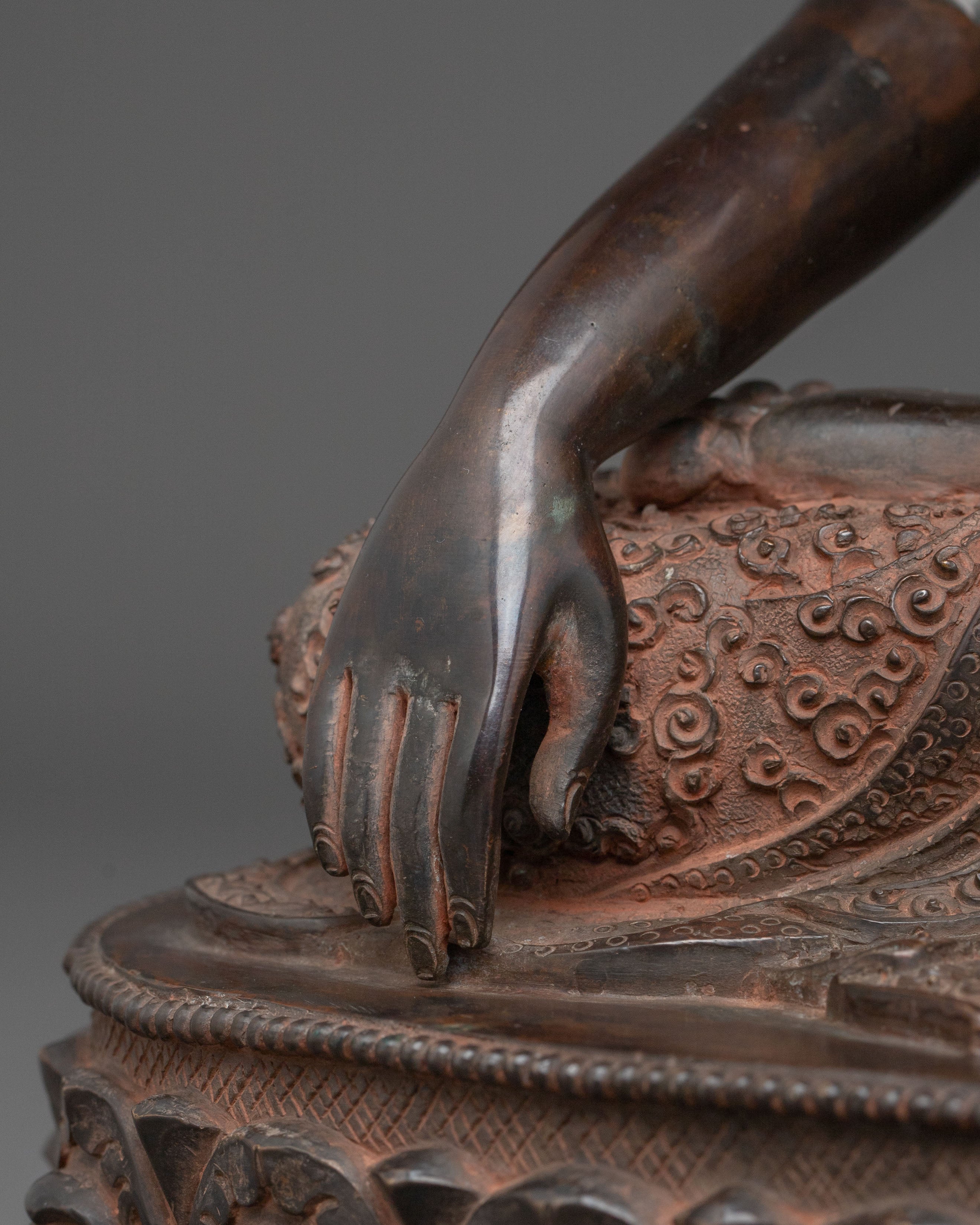 Shakyamuni Buddha Sculpture | Oxidized Copper Artistry