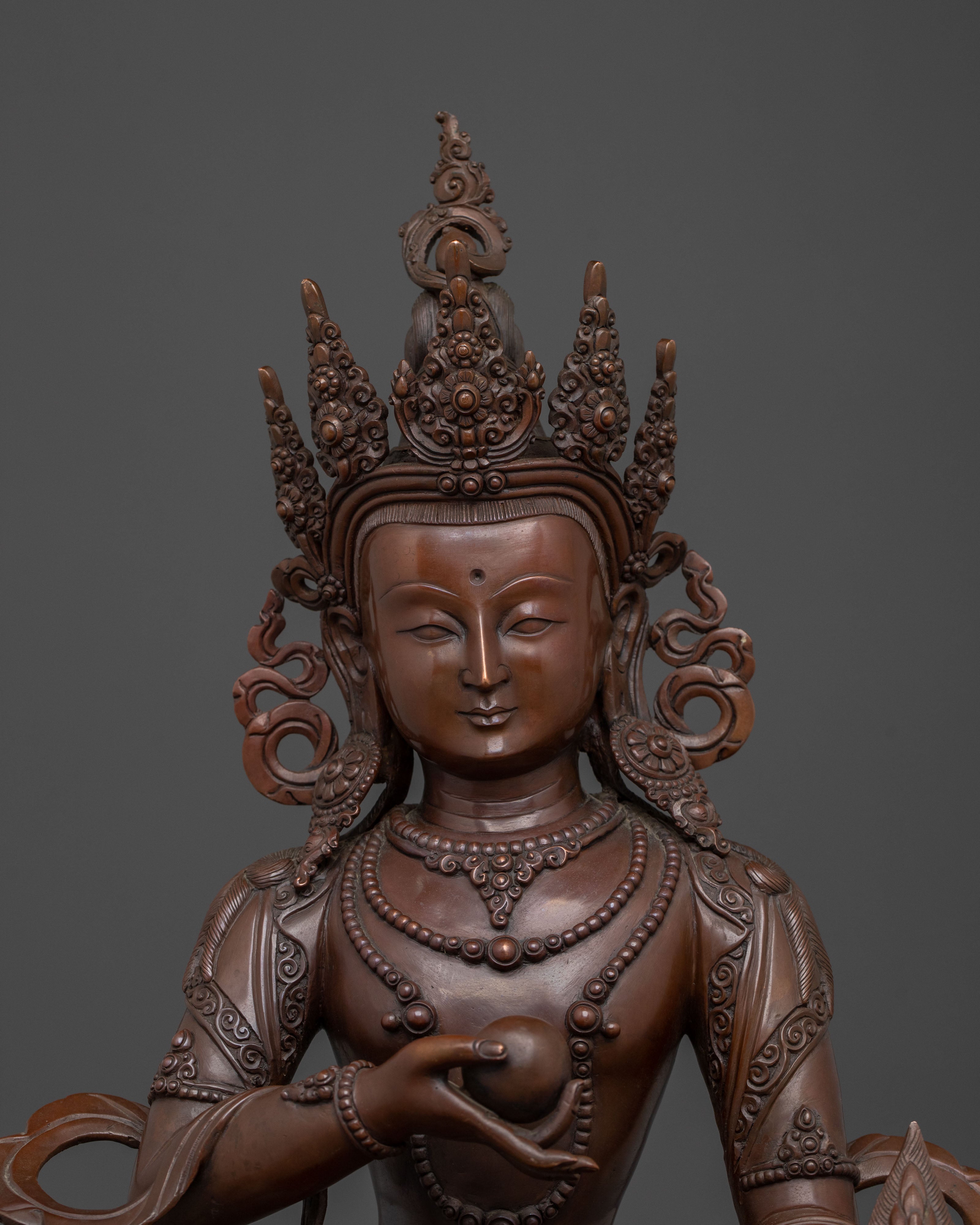 Tibetan Bodhisattva Kshitigarbha Statue | Home Decor