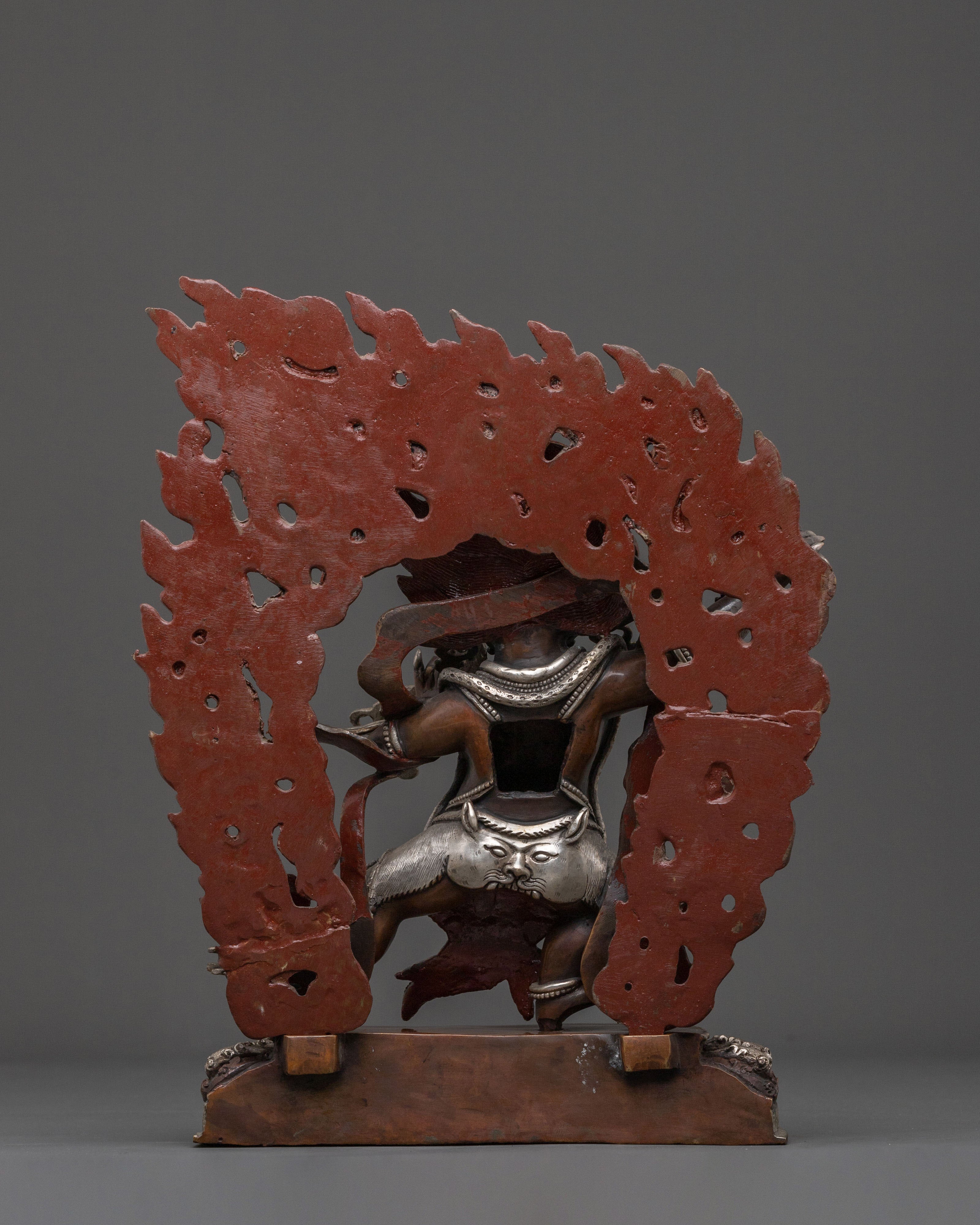 Vajrapani Divine Sculpture for Altar | Wrathful Protector Deity