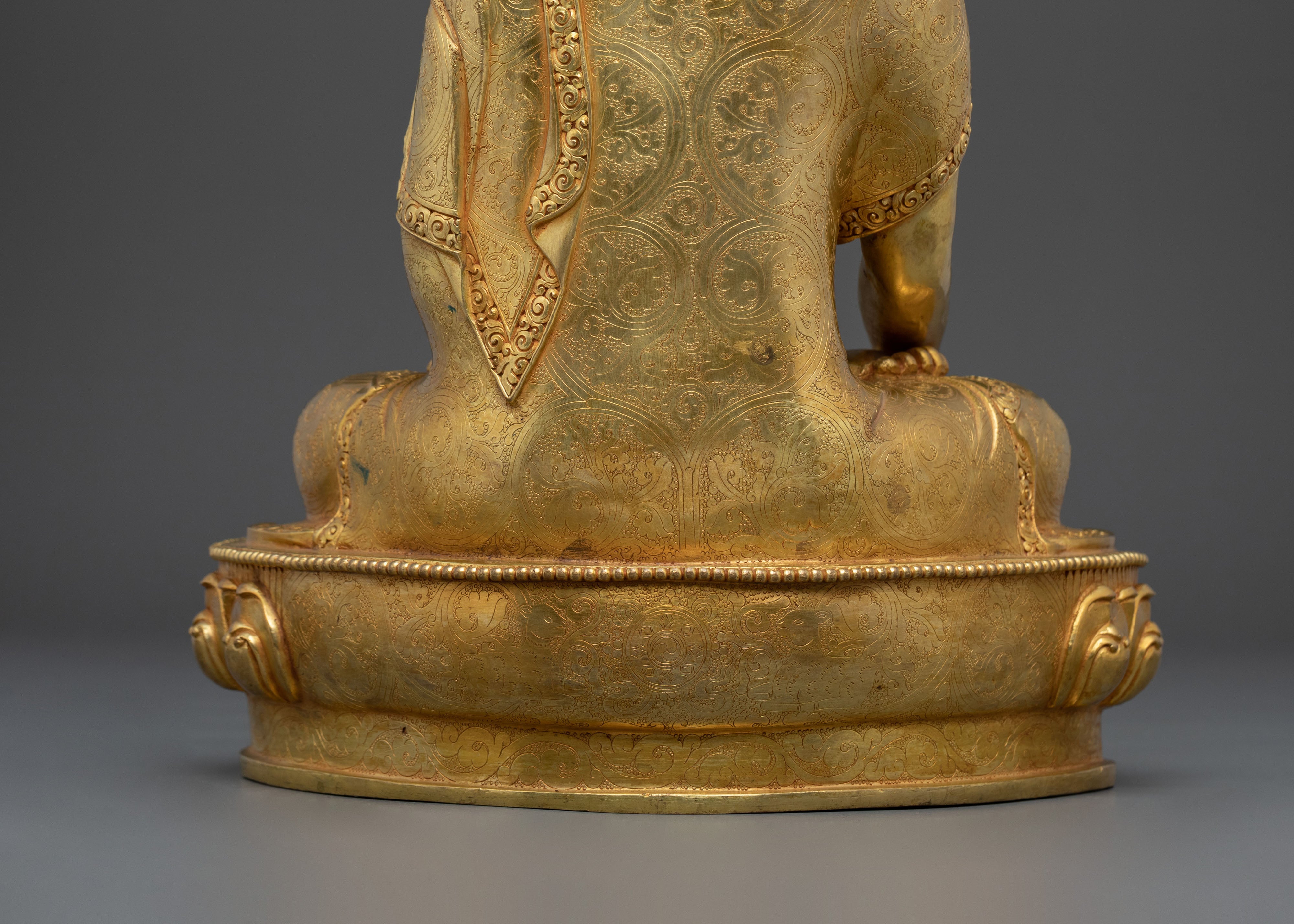 Shakyamuni Buddha Statue | 24K Gold Gilded Serenity