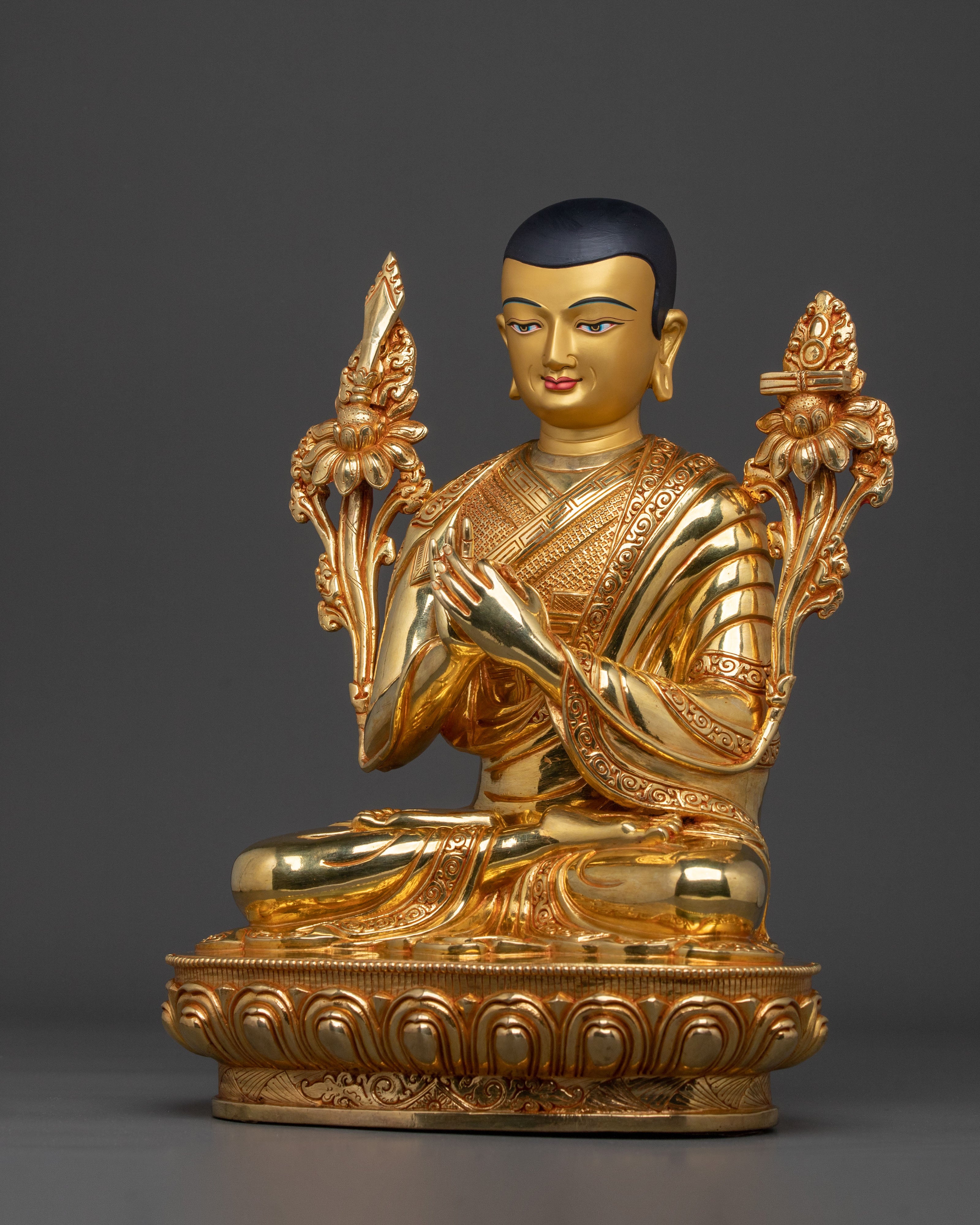 Tsongkhapa Sculpture with Disciples | Home Decor