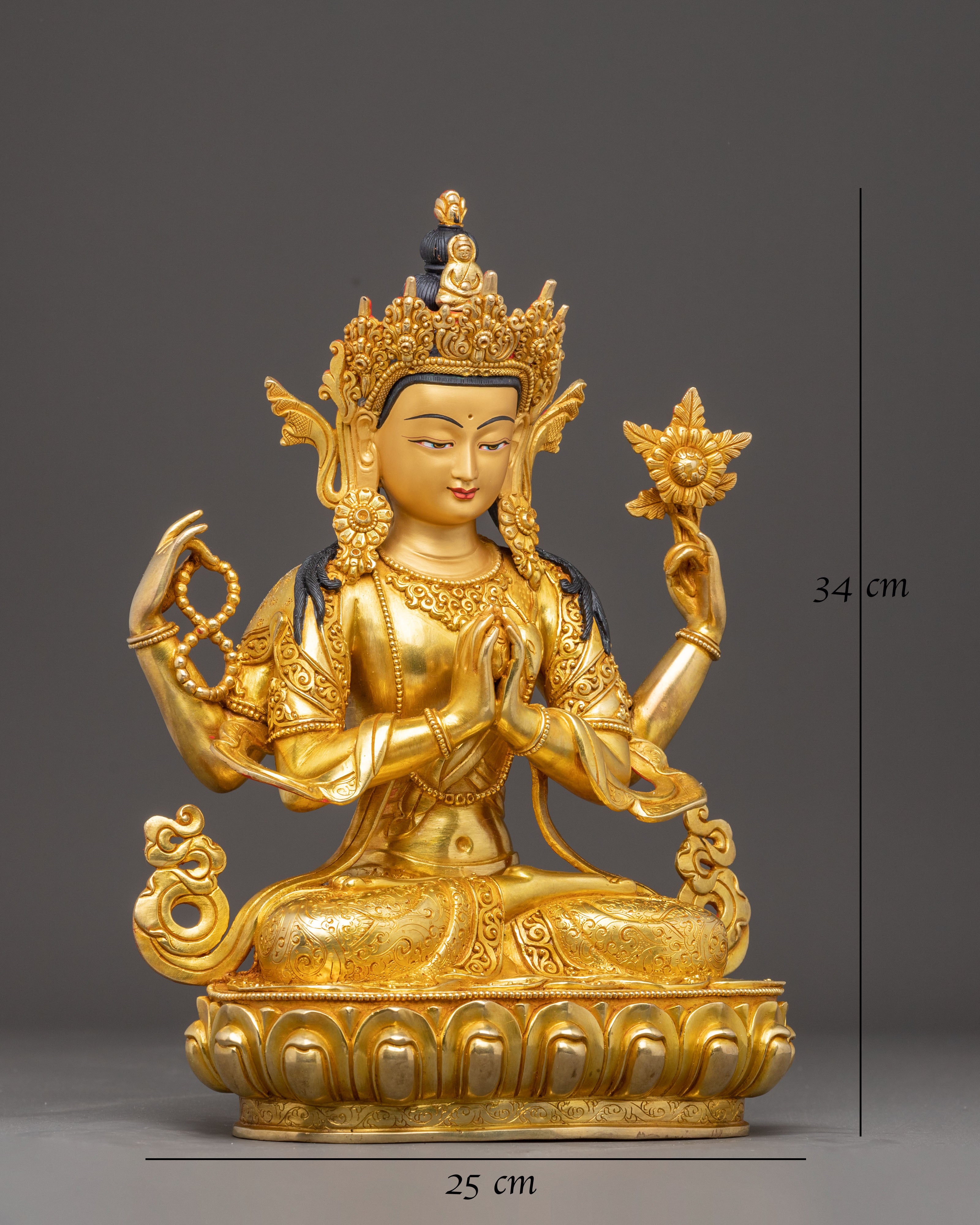 Handcrafted Statue of Chenrezig