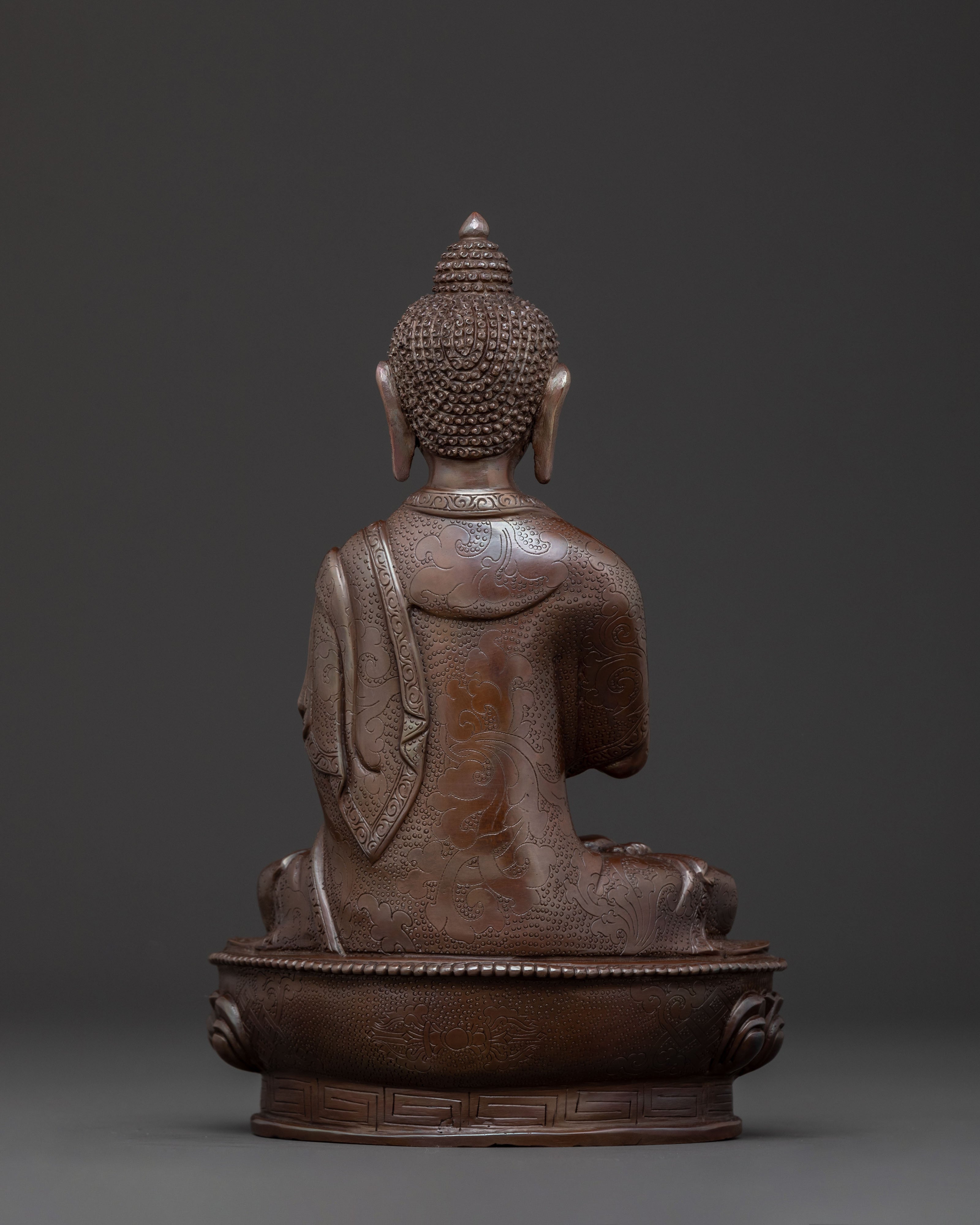 Vairocana Oxidized Copper Statue | Sacred Figure