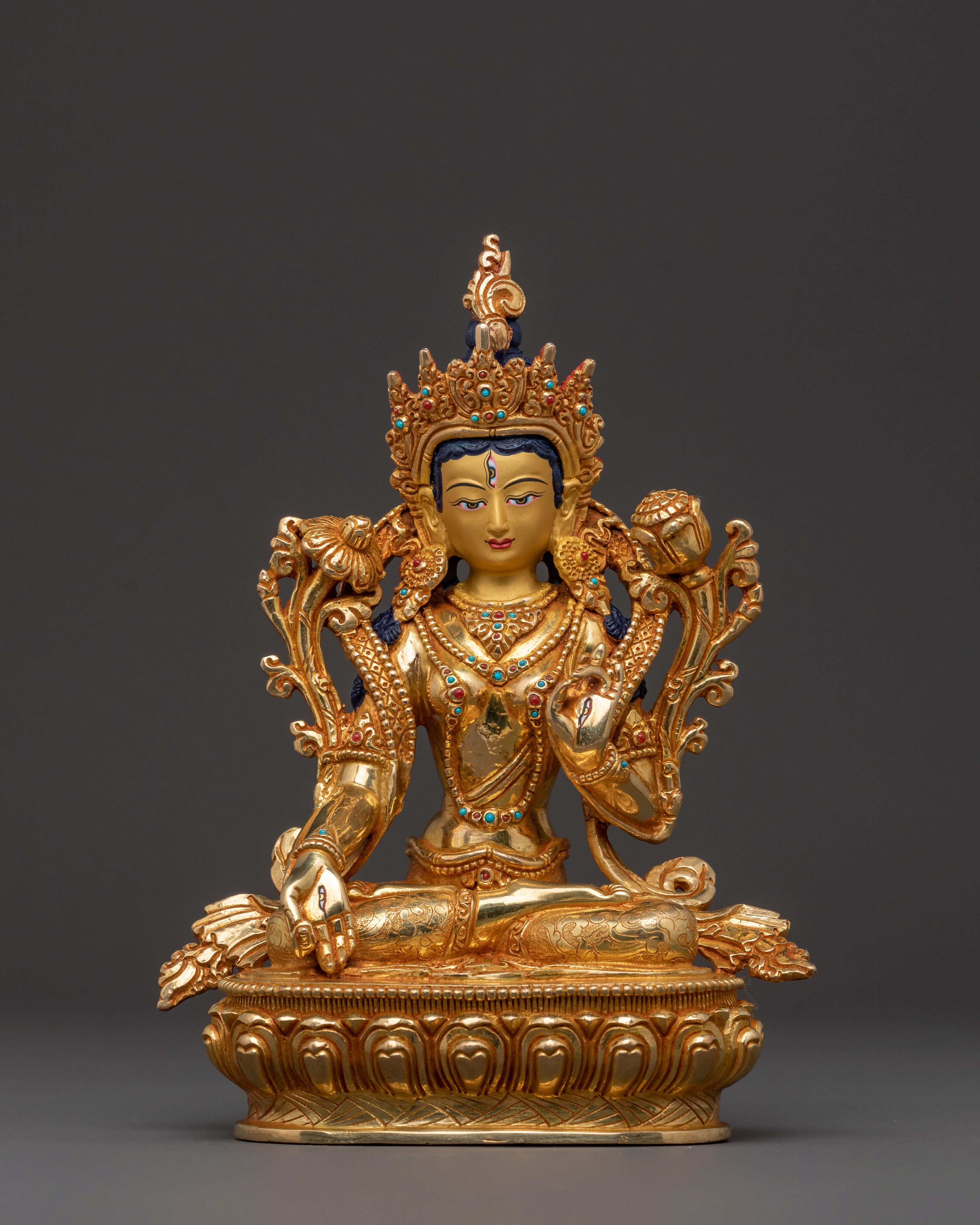 White Tara Golden Statue