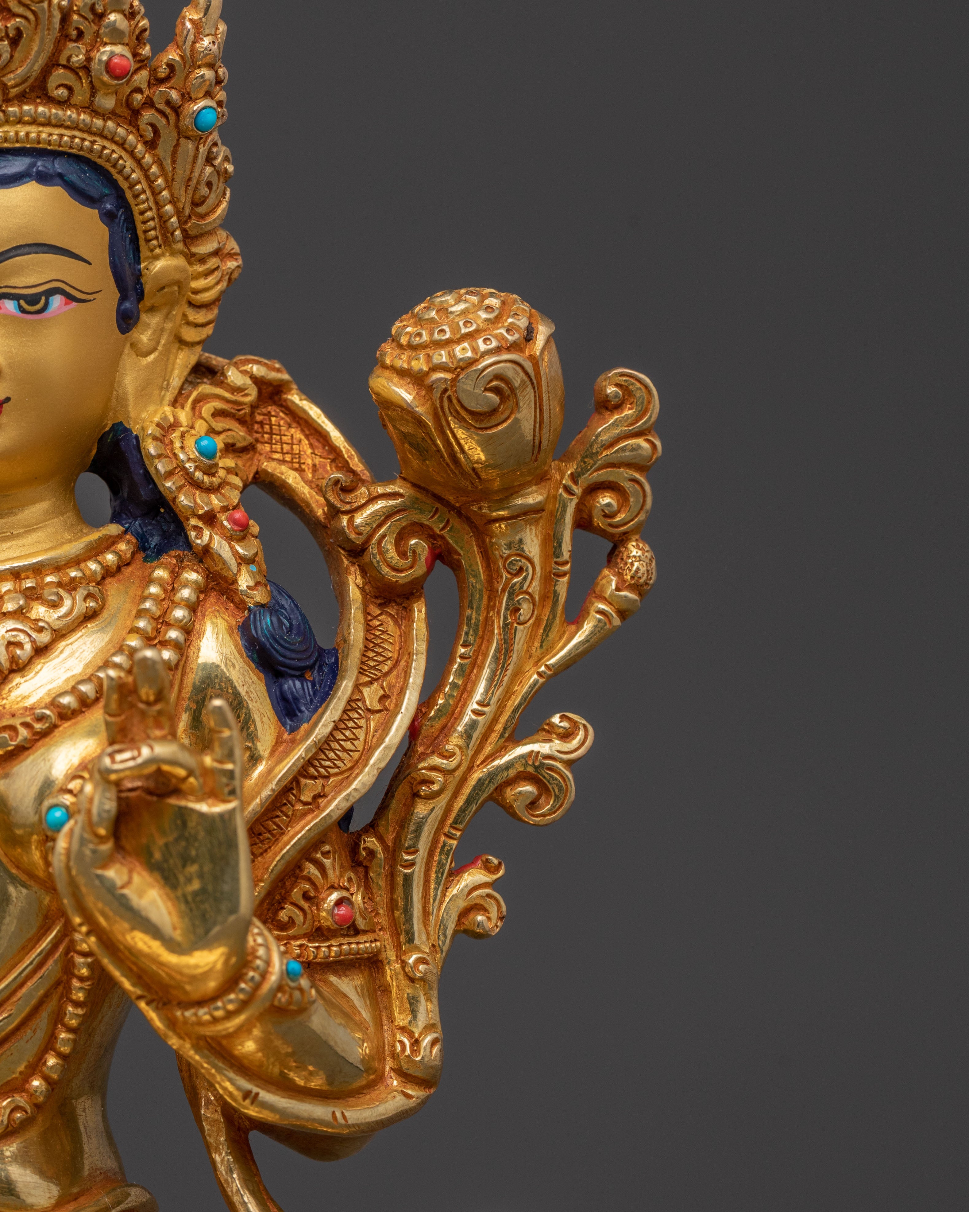 Green Tara Traditional Statue | Tibetan Goddess