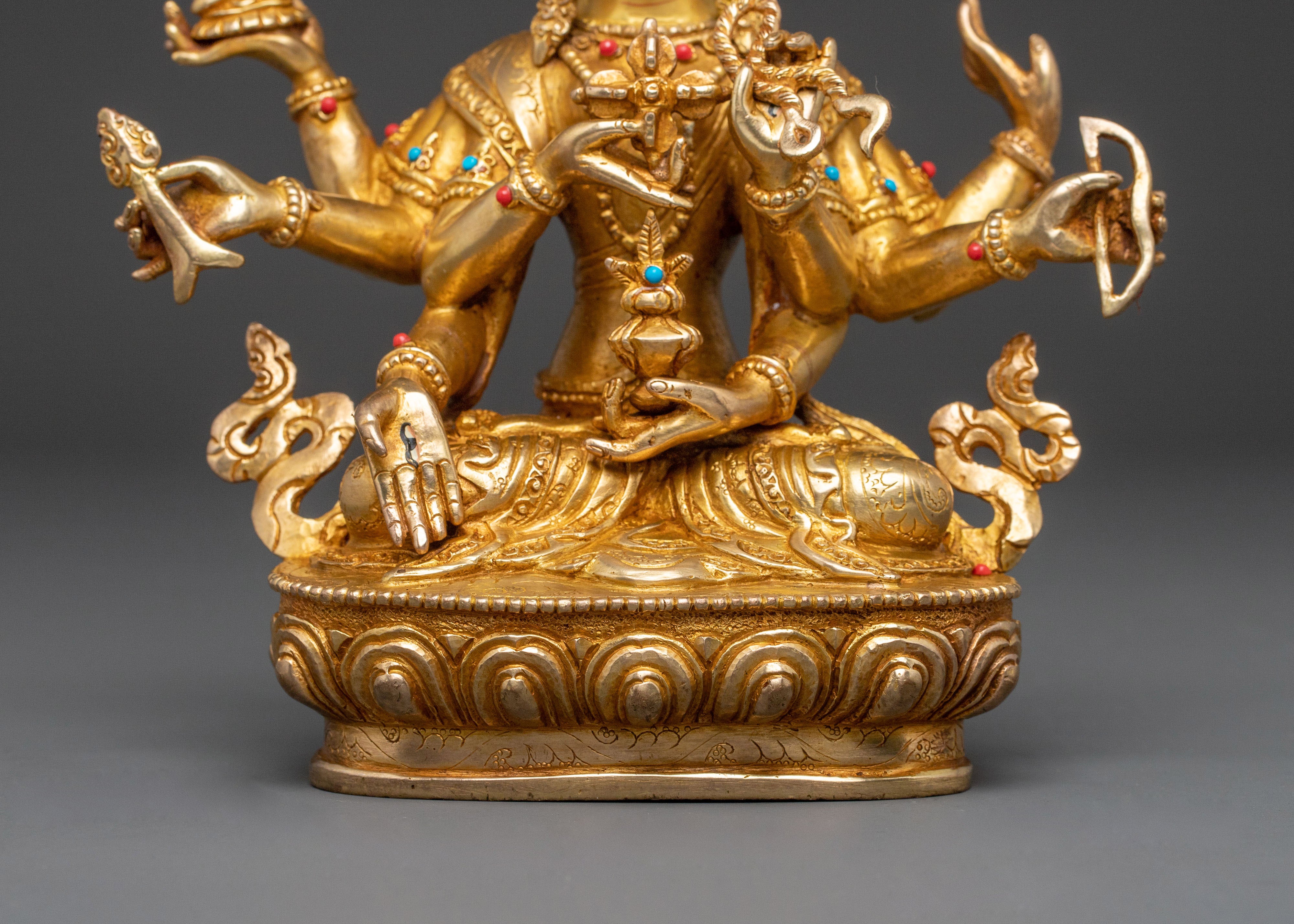 Namgyalma 24k Gold Gilded Statue| Enlightened Icon
