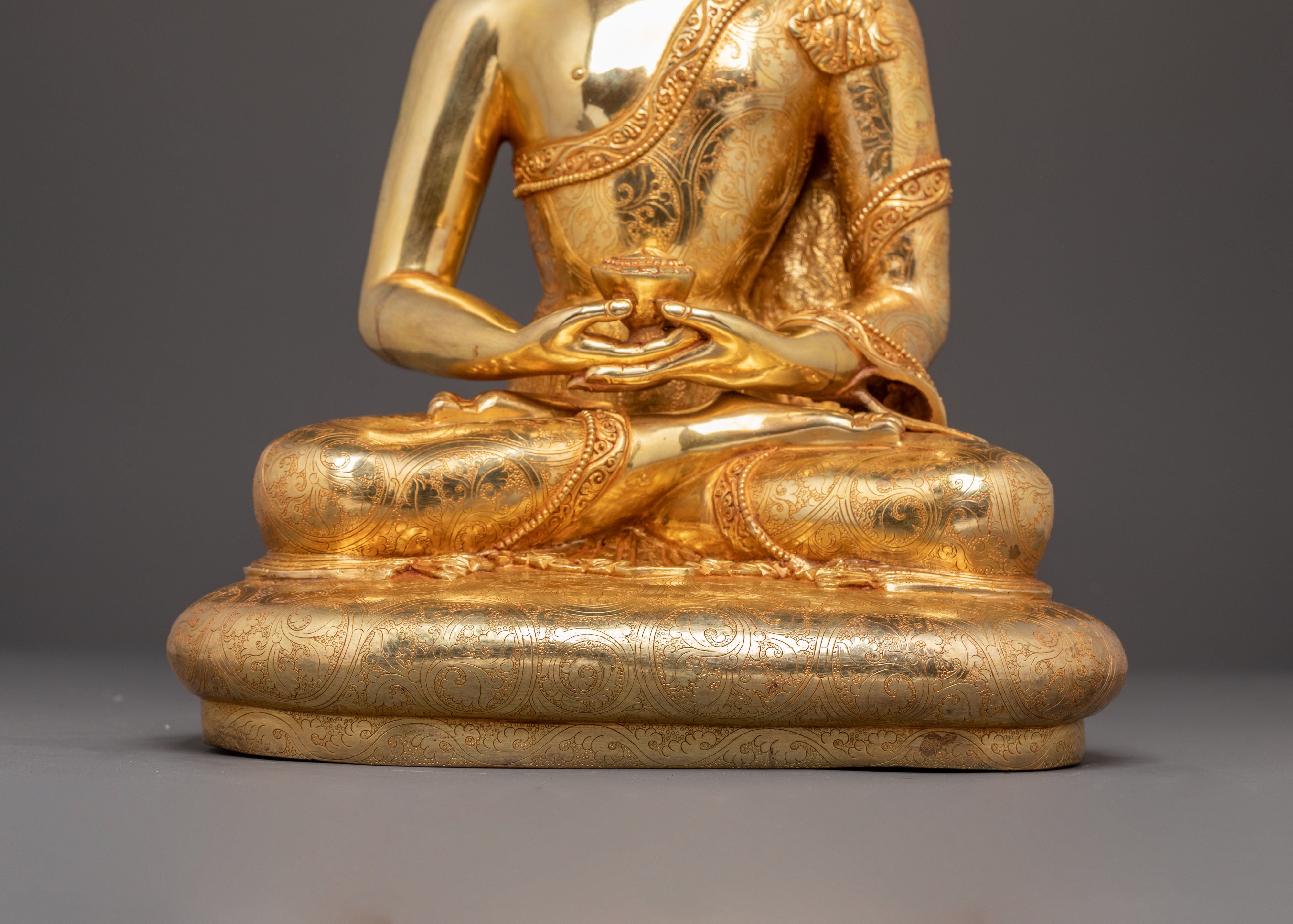 Peaceful Handmade Sculpture of Buddha Amitabha | Buddha of Infinite Light
