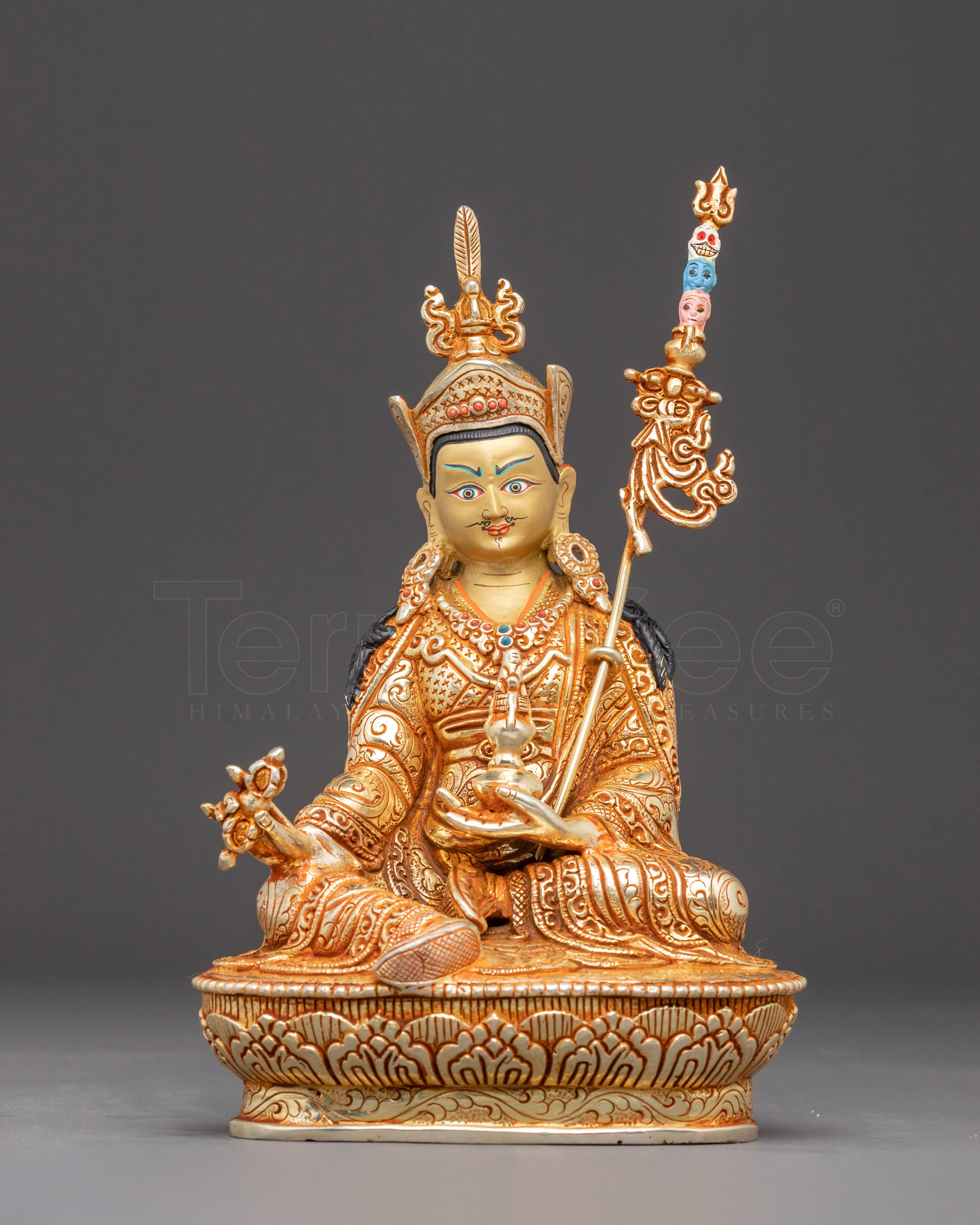 Guru Padmasambhava Golden Statue
