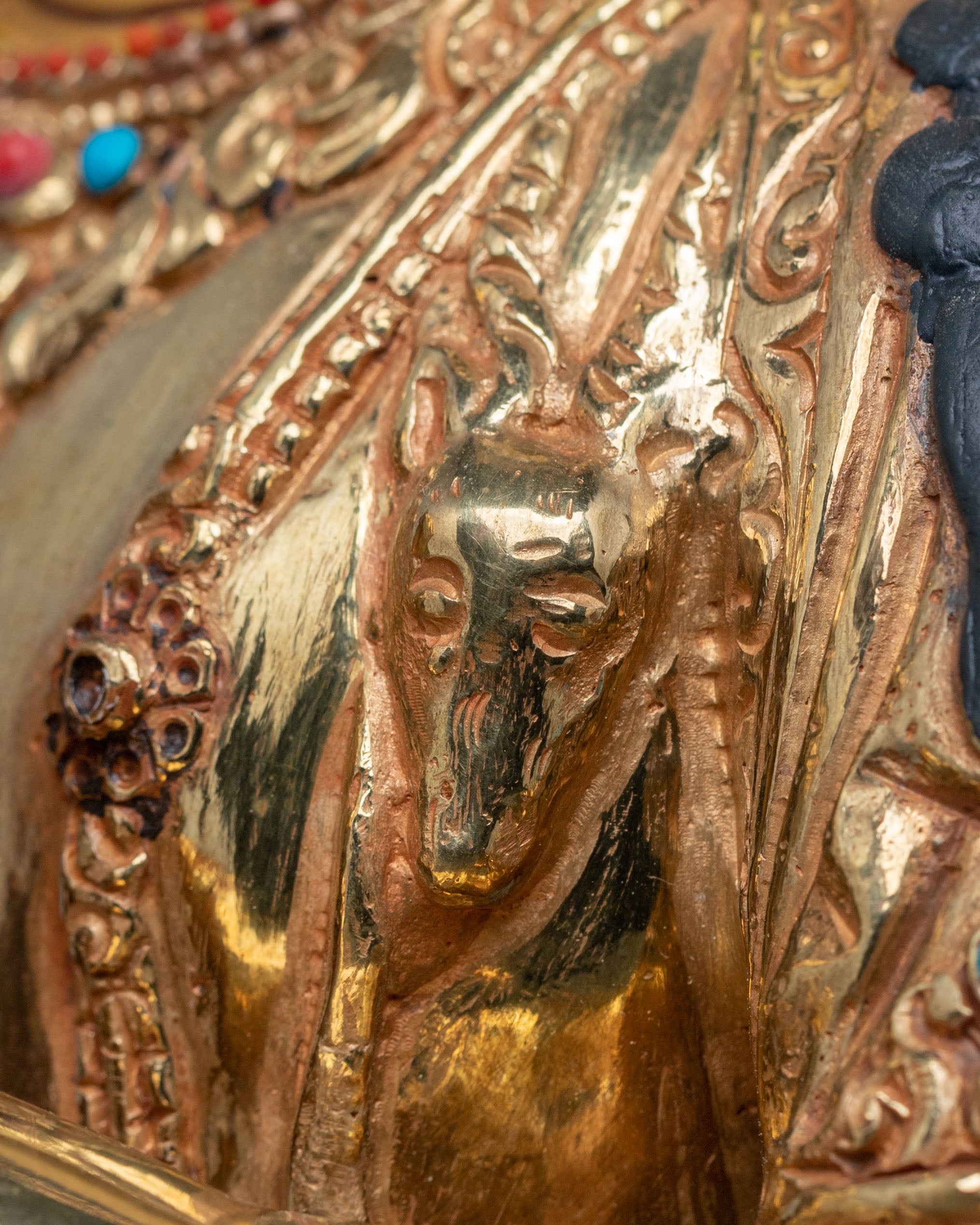 Chenrezig: 24k Gold Gilded Sculpture