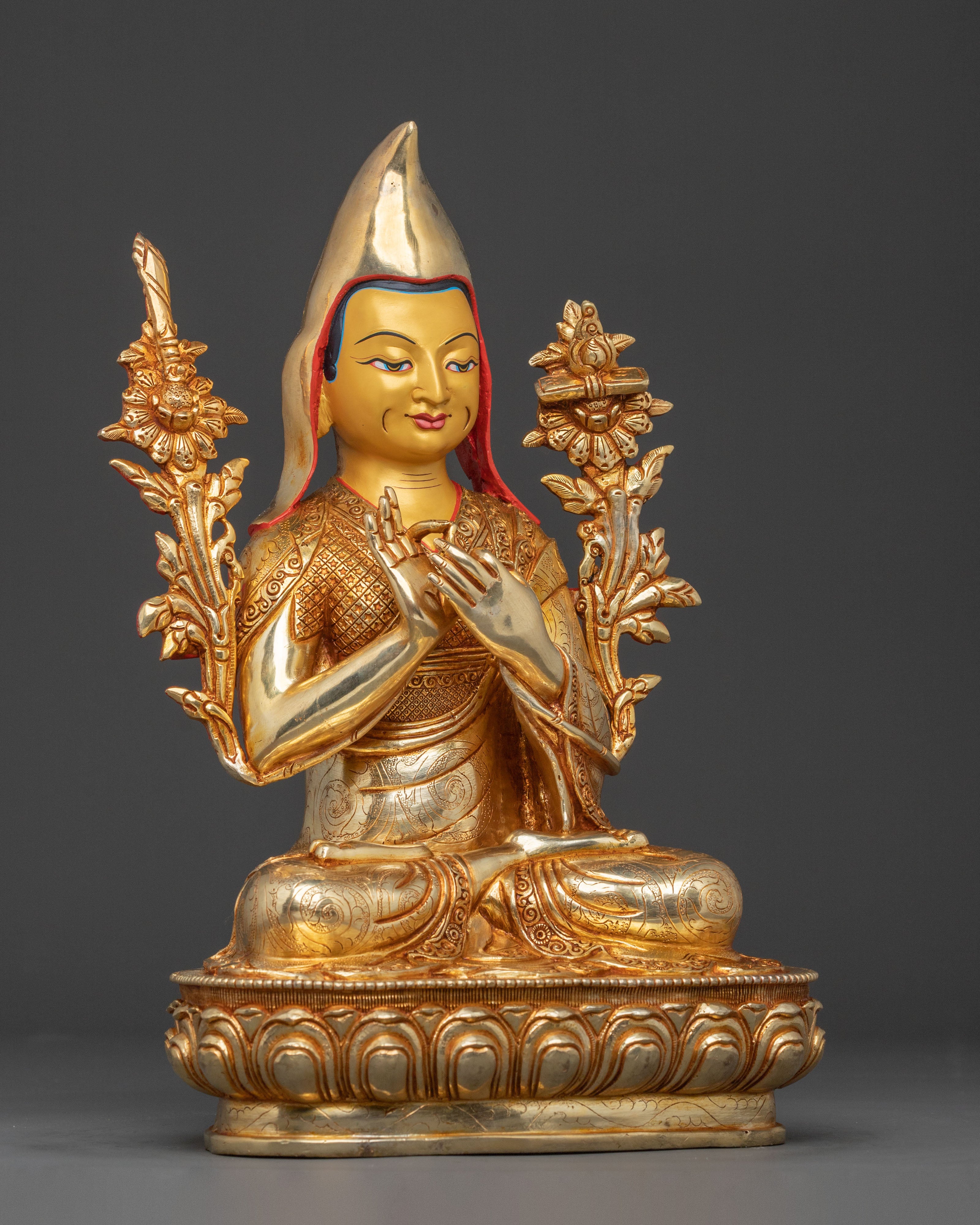 Tsongkhapa Statue with Disciples | Buddhist Master