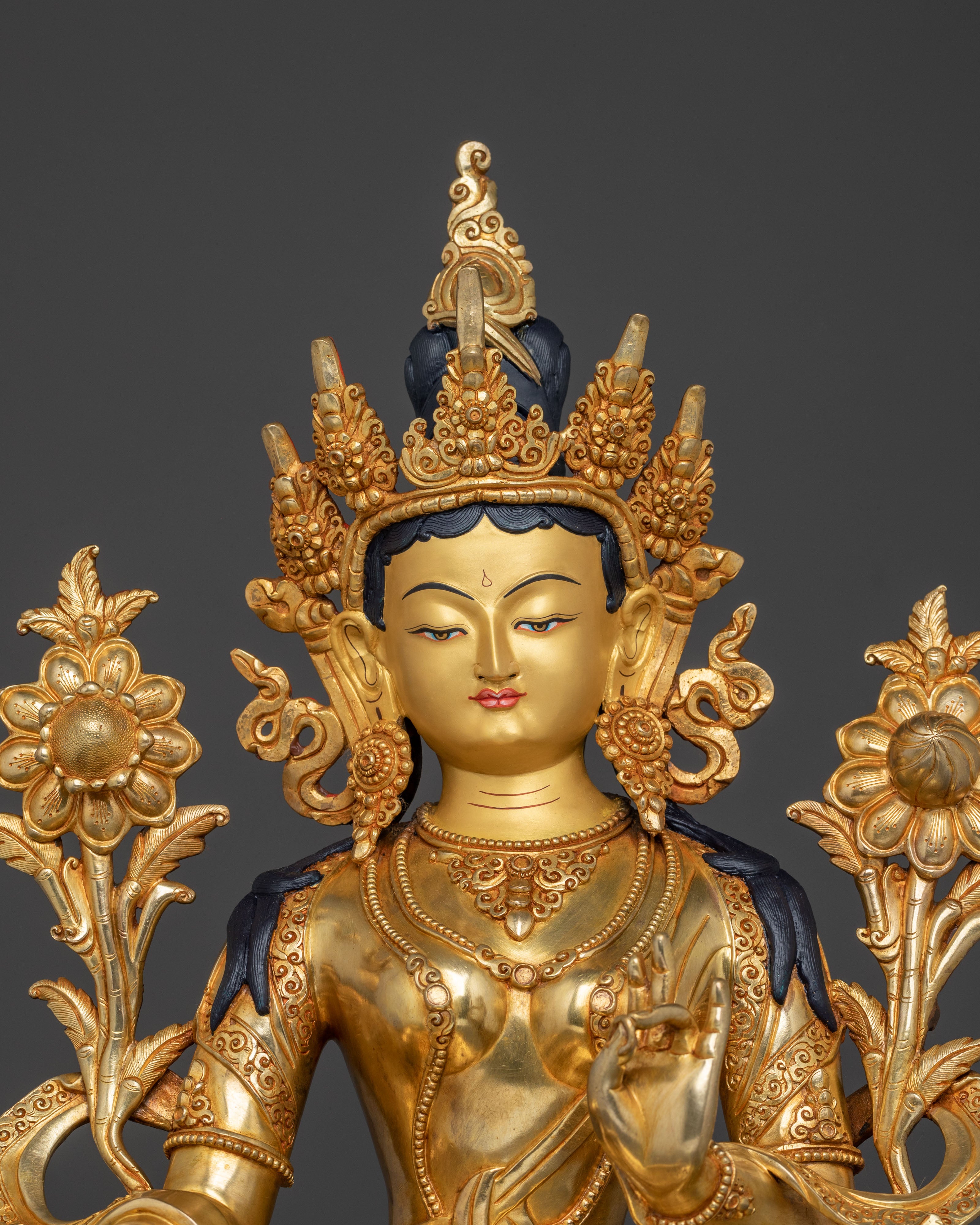 Green Tara Healing Goddess Statue | Handcrafted in Nepal