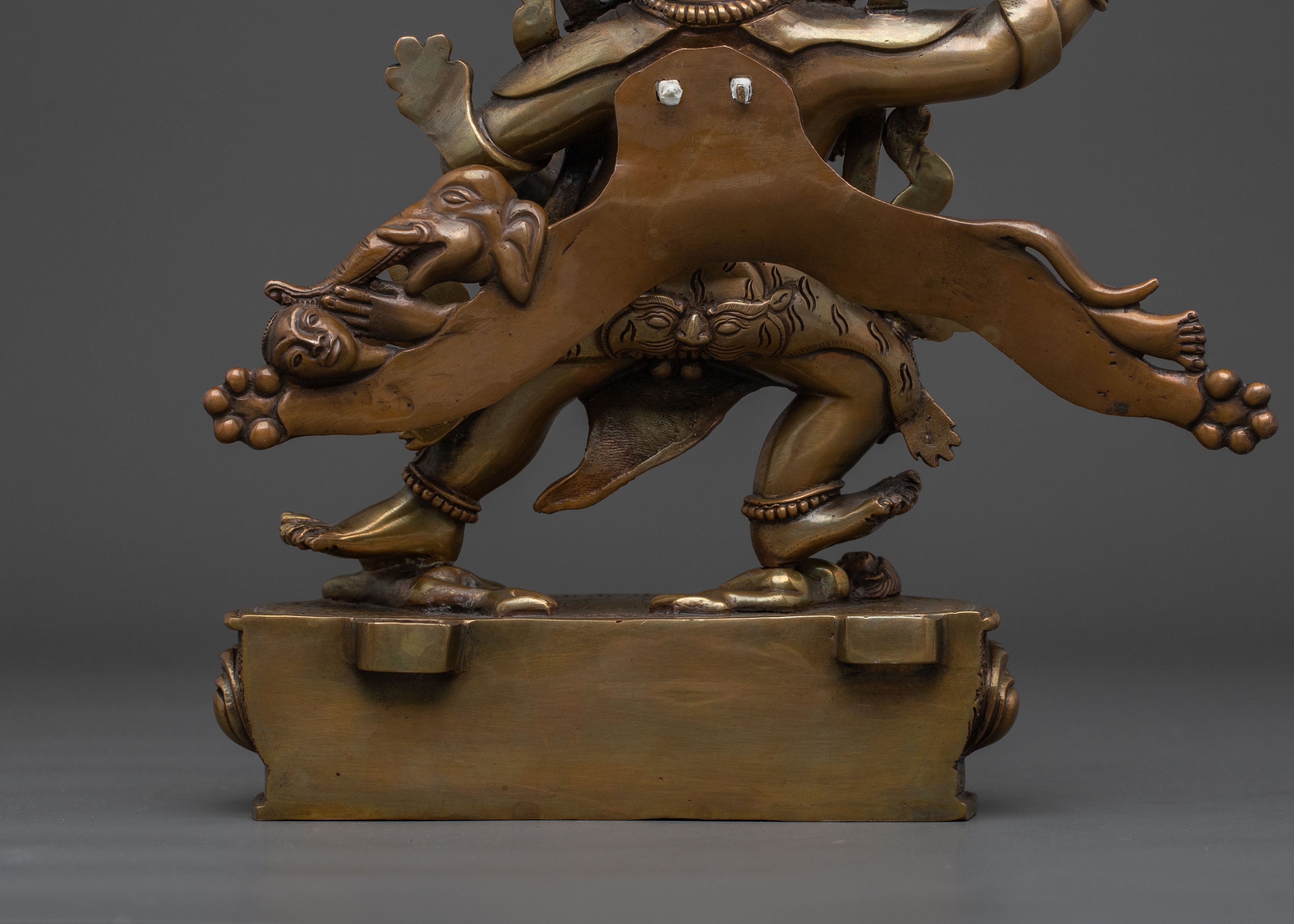 Vajrapani Antique Bronze Statue | Buddhist Protector Sculpture