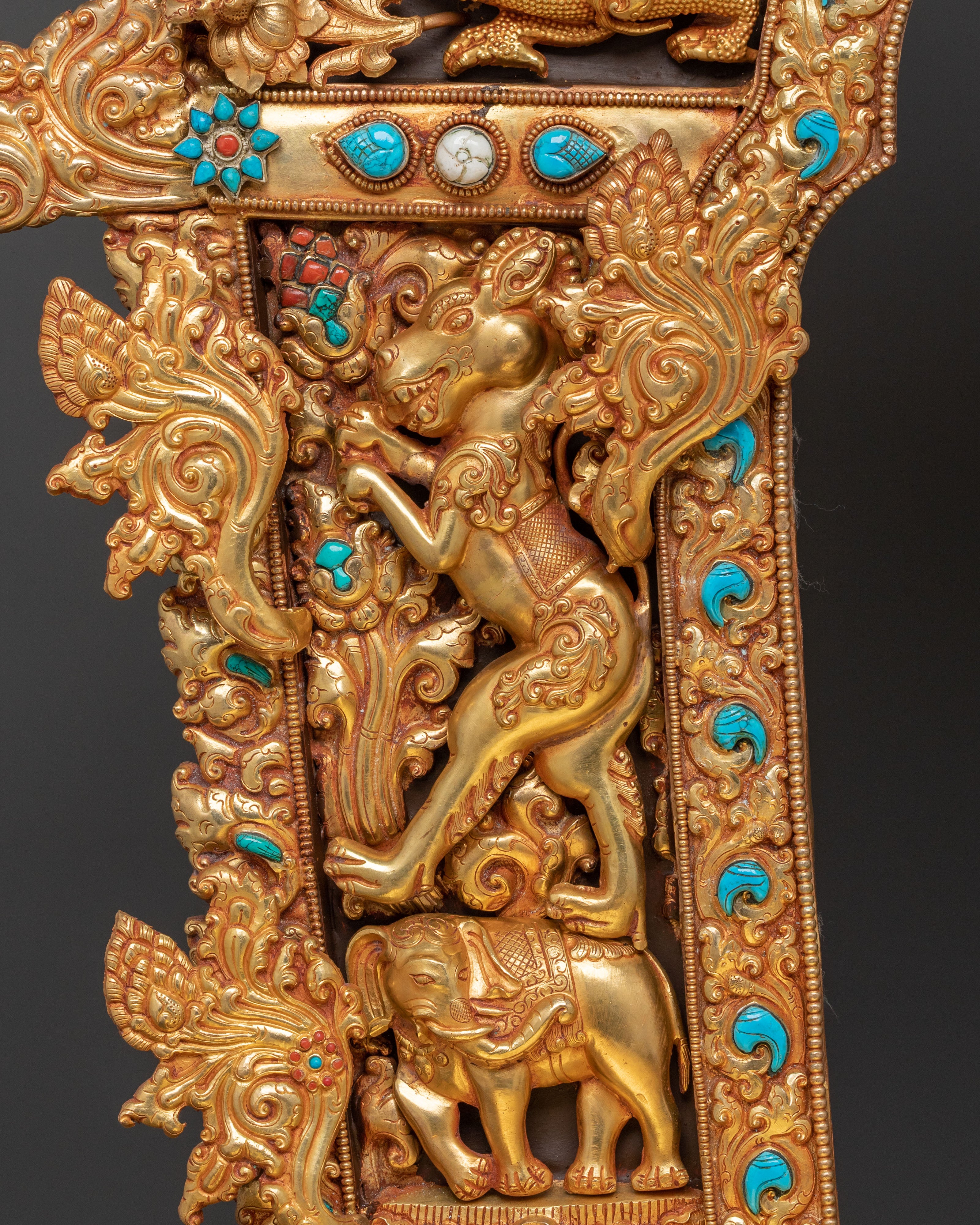 Sacred Green Tara Statue On Throne | Mother of All Buddhas