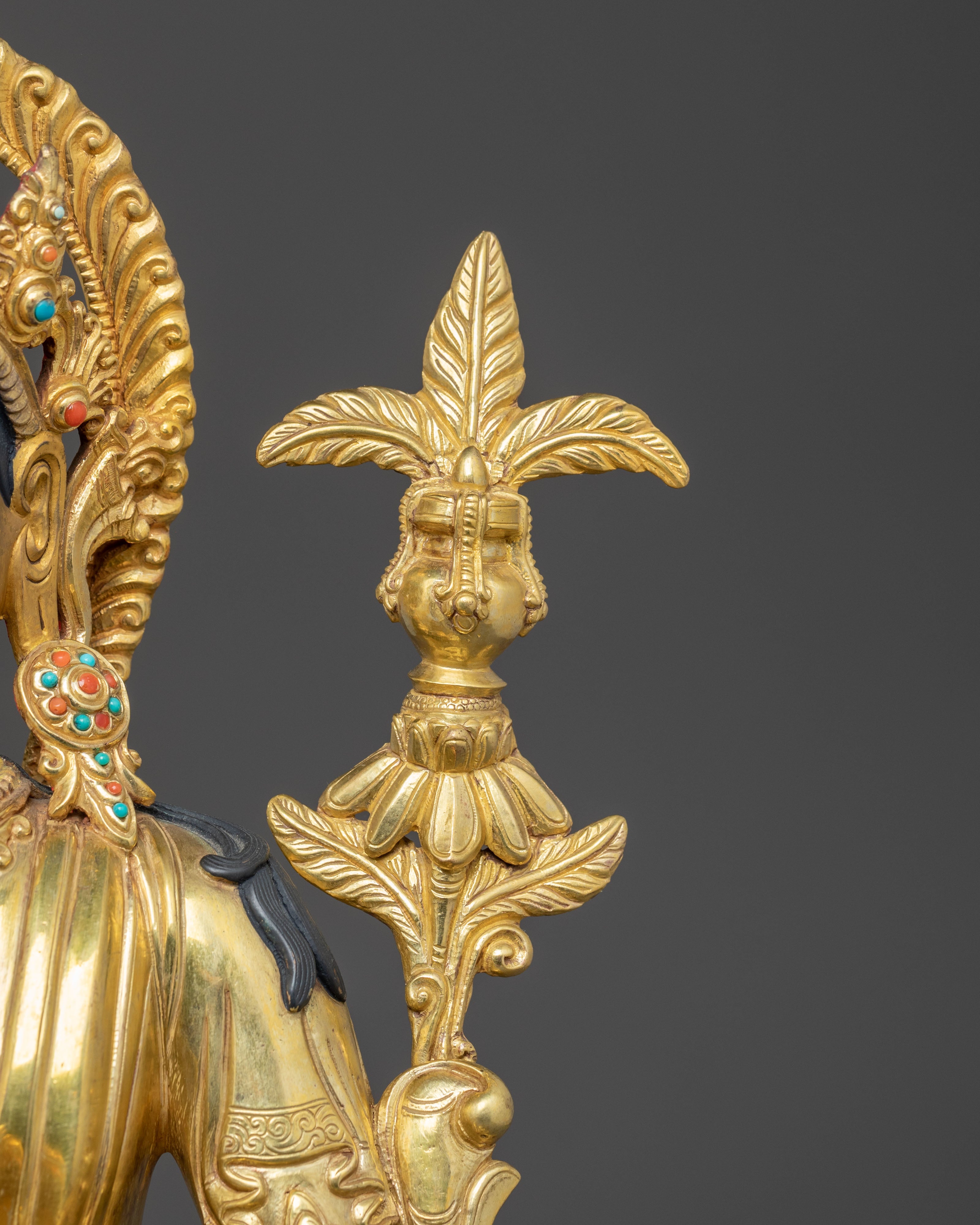 Maitreya Buddha Golden Handmade Statue | Future Buddha Statue