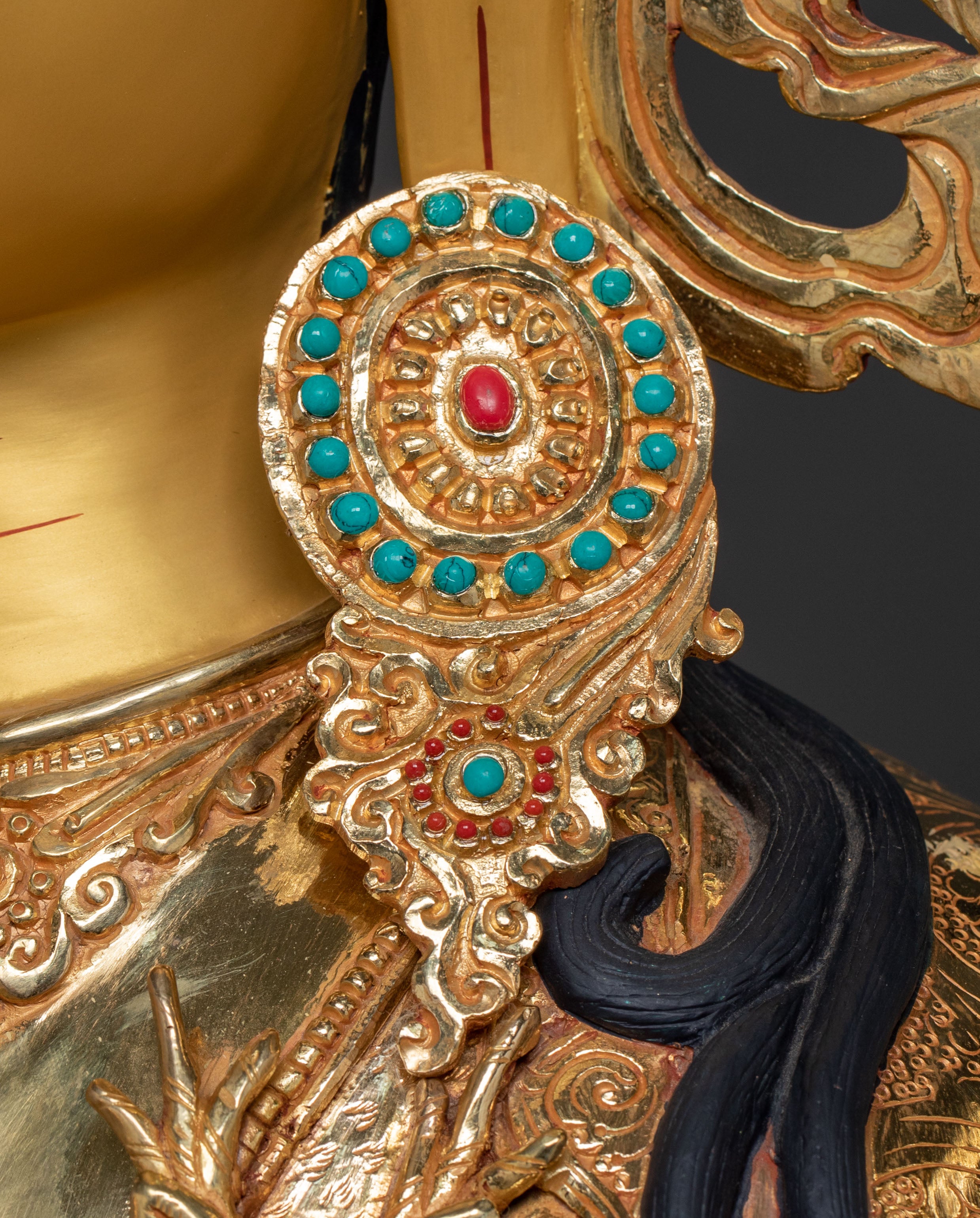 Chenrezig Tibetan Compassion Statue | Buddhist Sacred Altar Decor